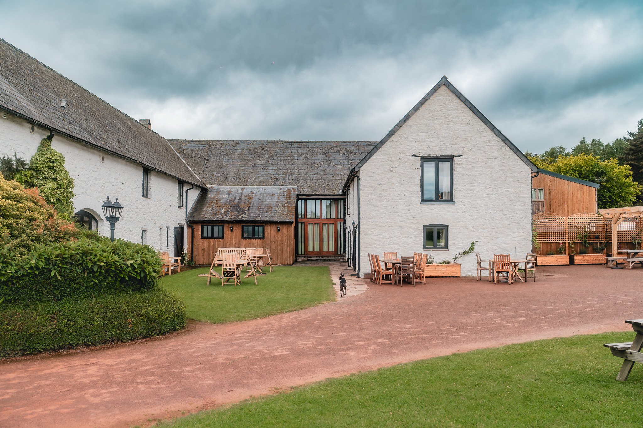 Bride getting ready at Barn at Brynich wedding venue in the Brecon Beacons