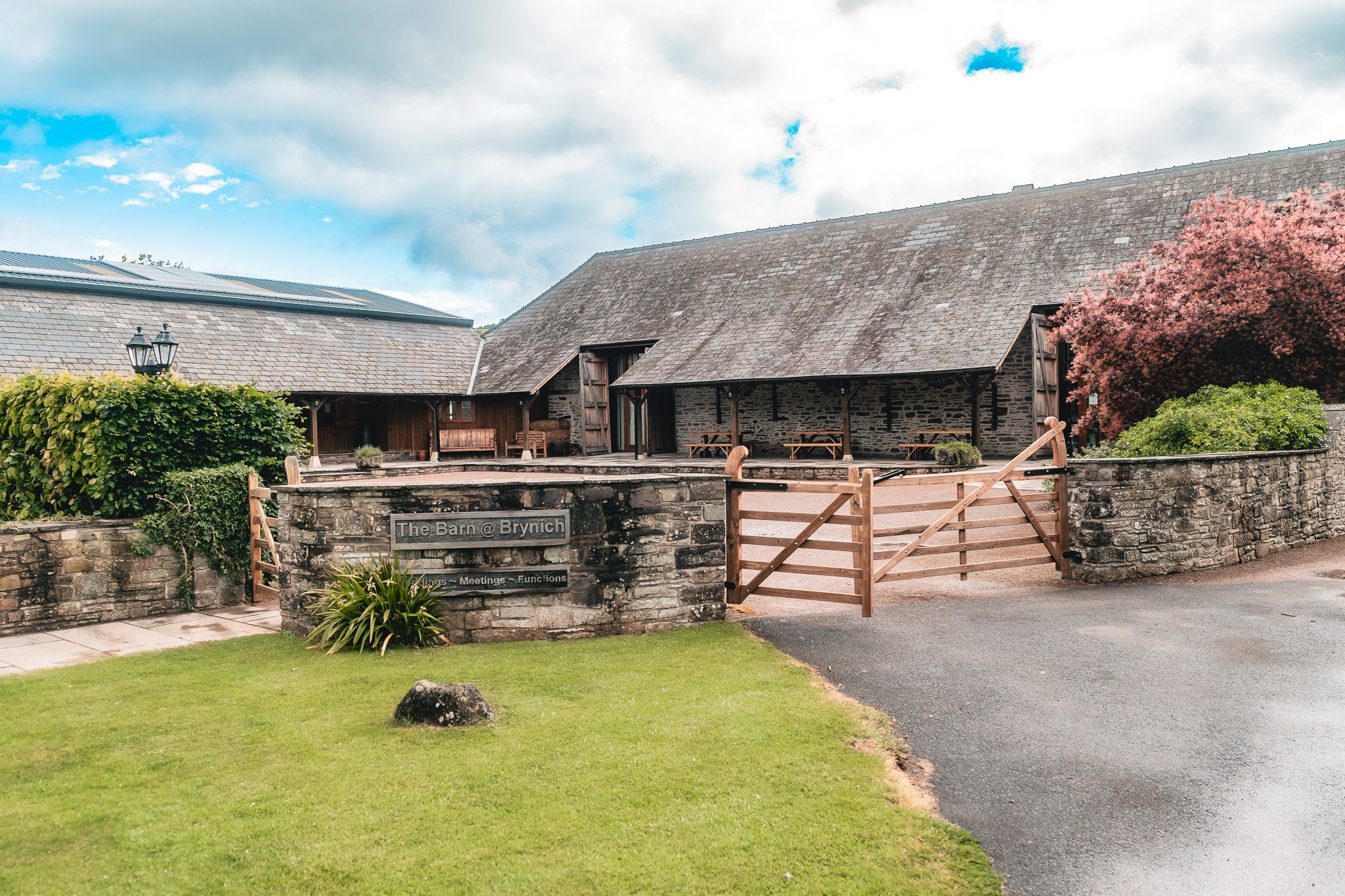 Bride getting ready at Barn at Brynich wedding venue in the Brecon Beacons