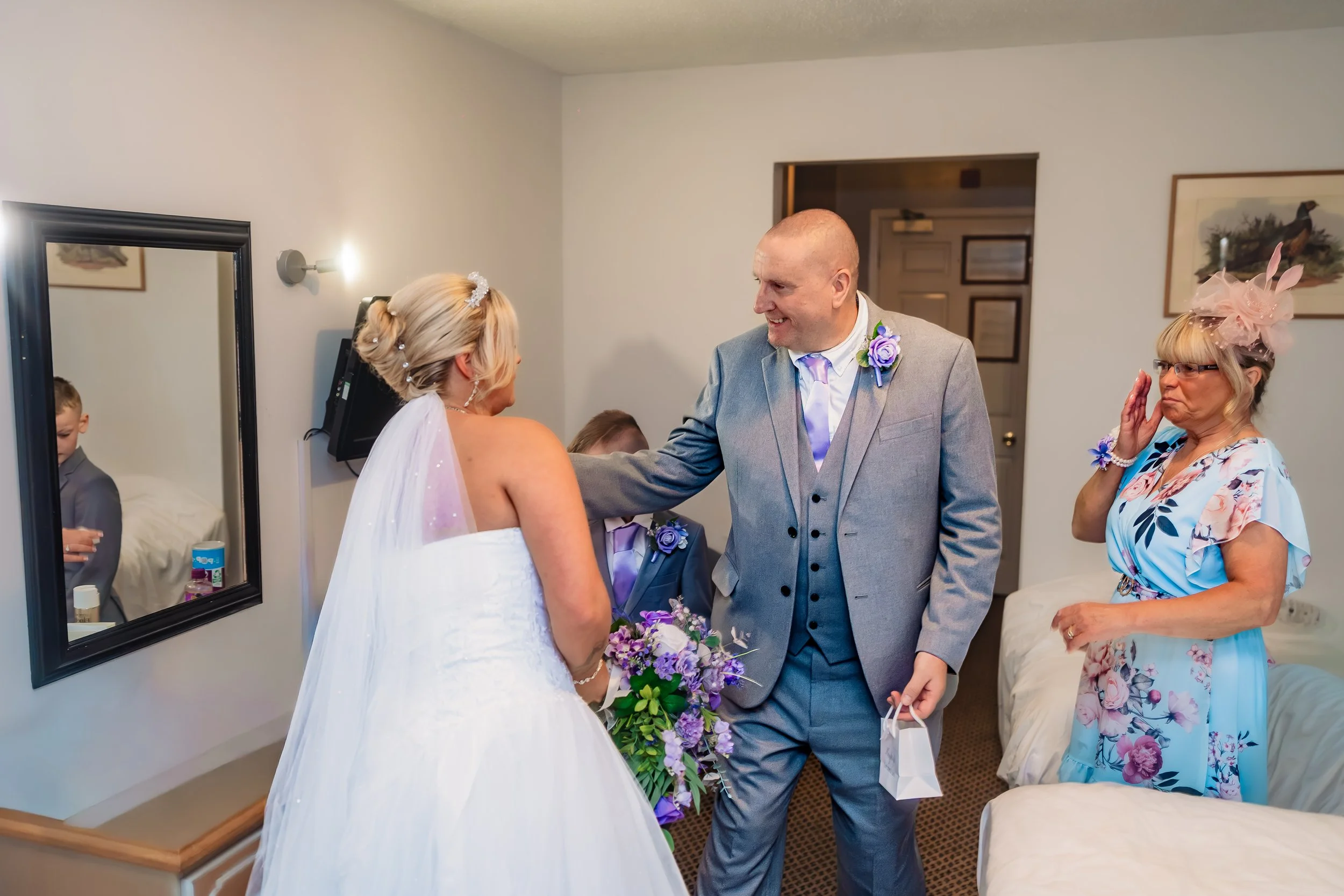 Kayleigh and Lewis wedding-Brook Marston Farm Hotel-Bridal prep