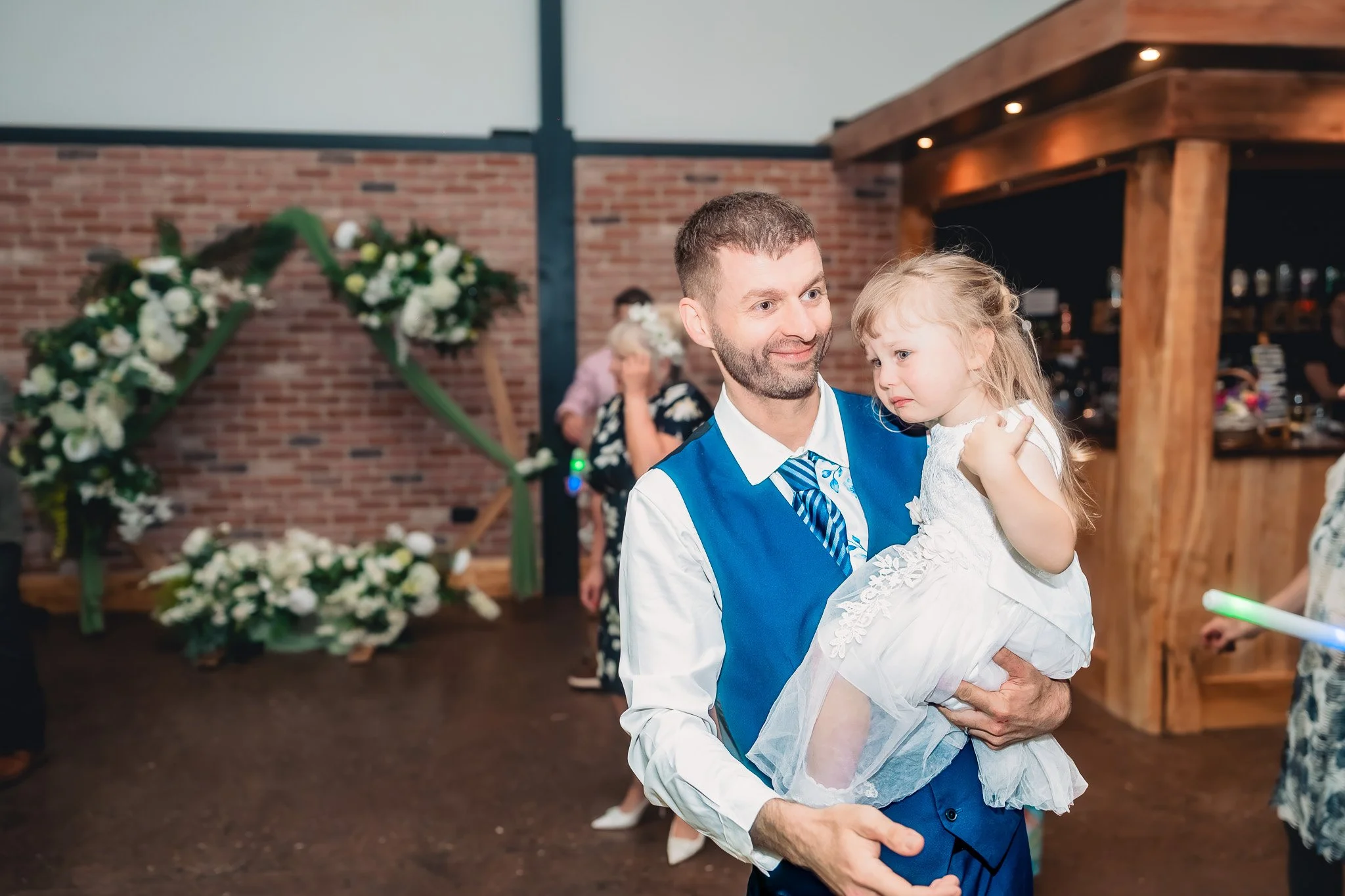 Evening celebrations at Barn at Brynich wedding