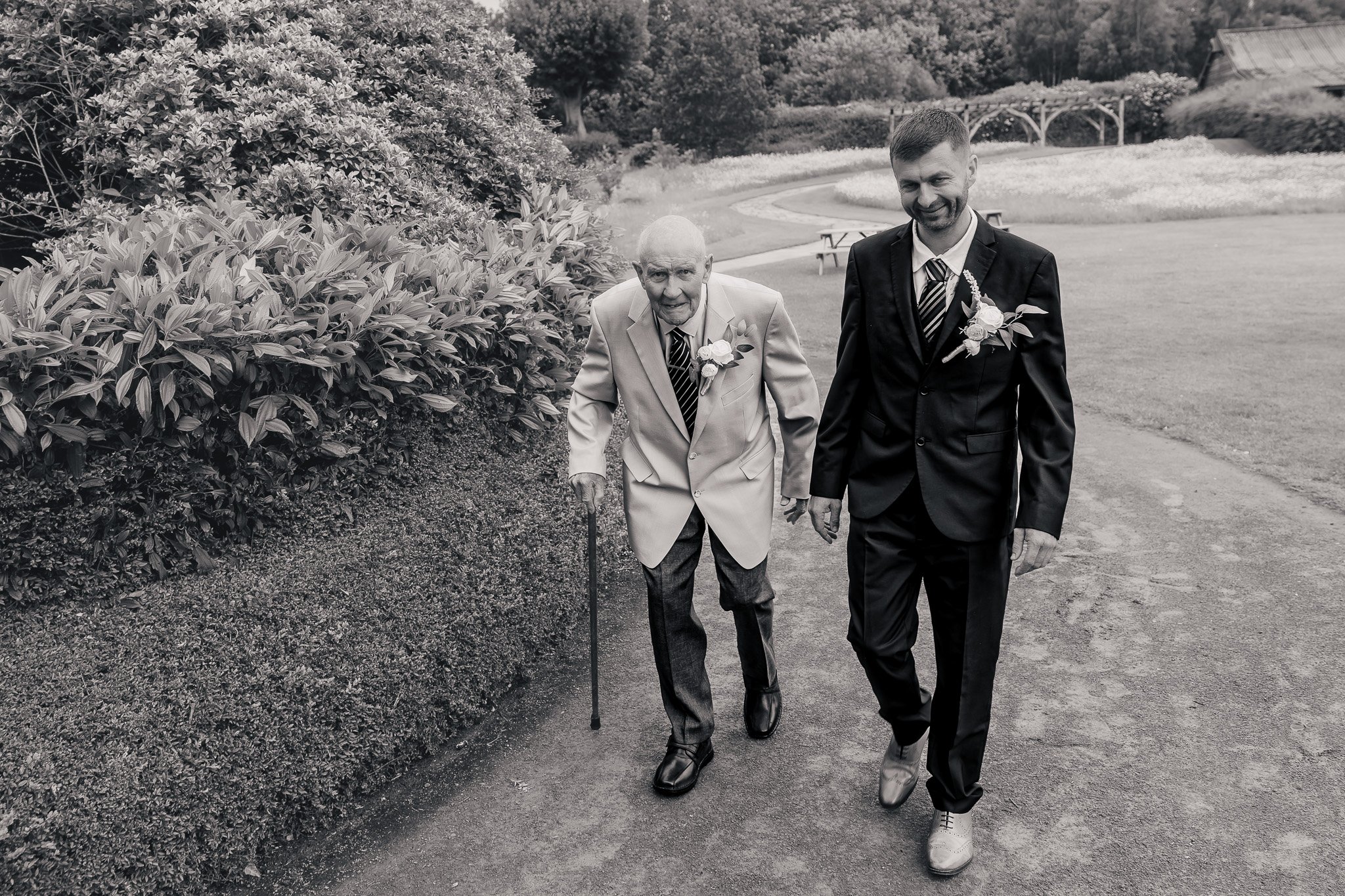 Emotional wedding ceremony at Barn at Brynich in Wales