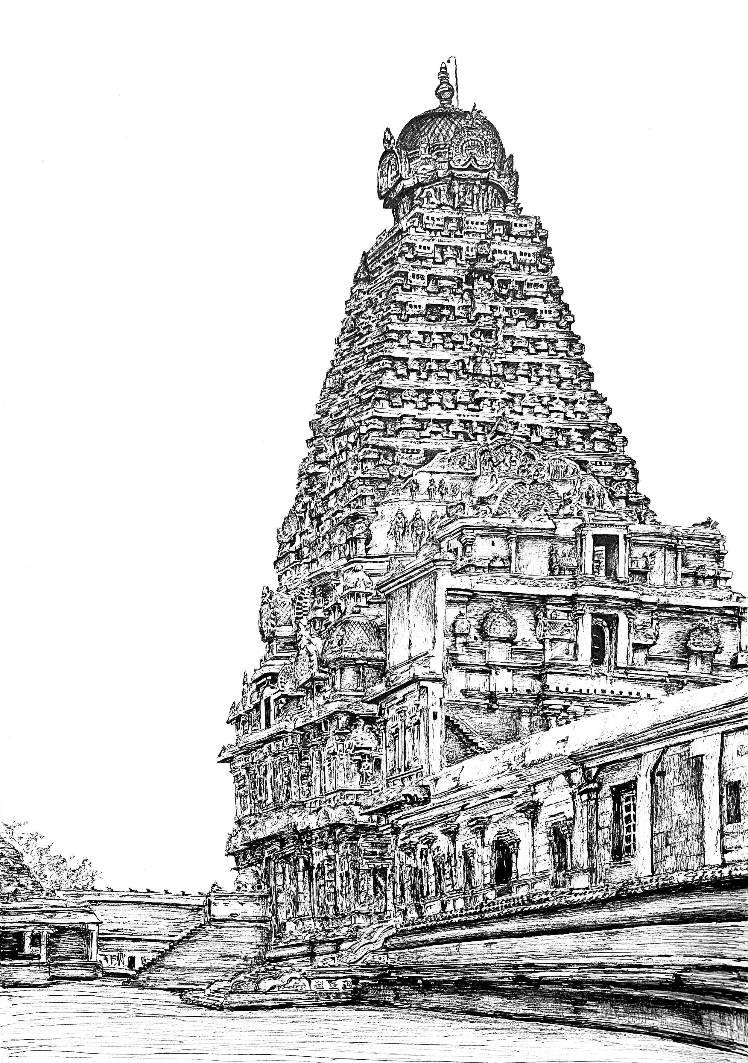 Brihdeshwara Temple from a Photo | 2020