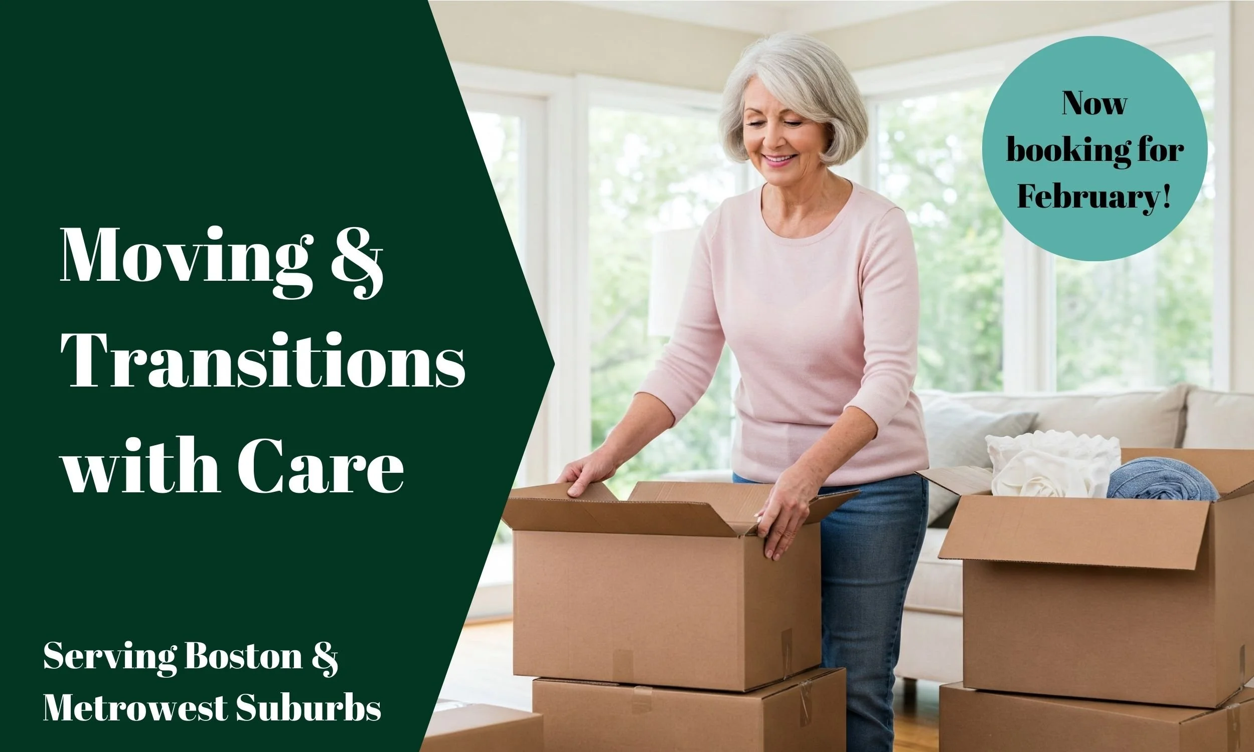 Senior downsizing her home