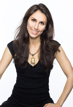 Woman with long dark hair