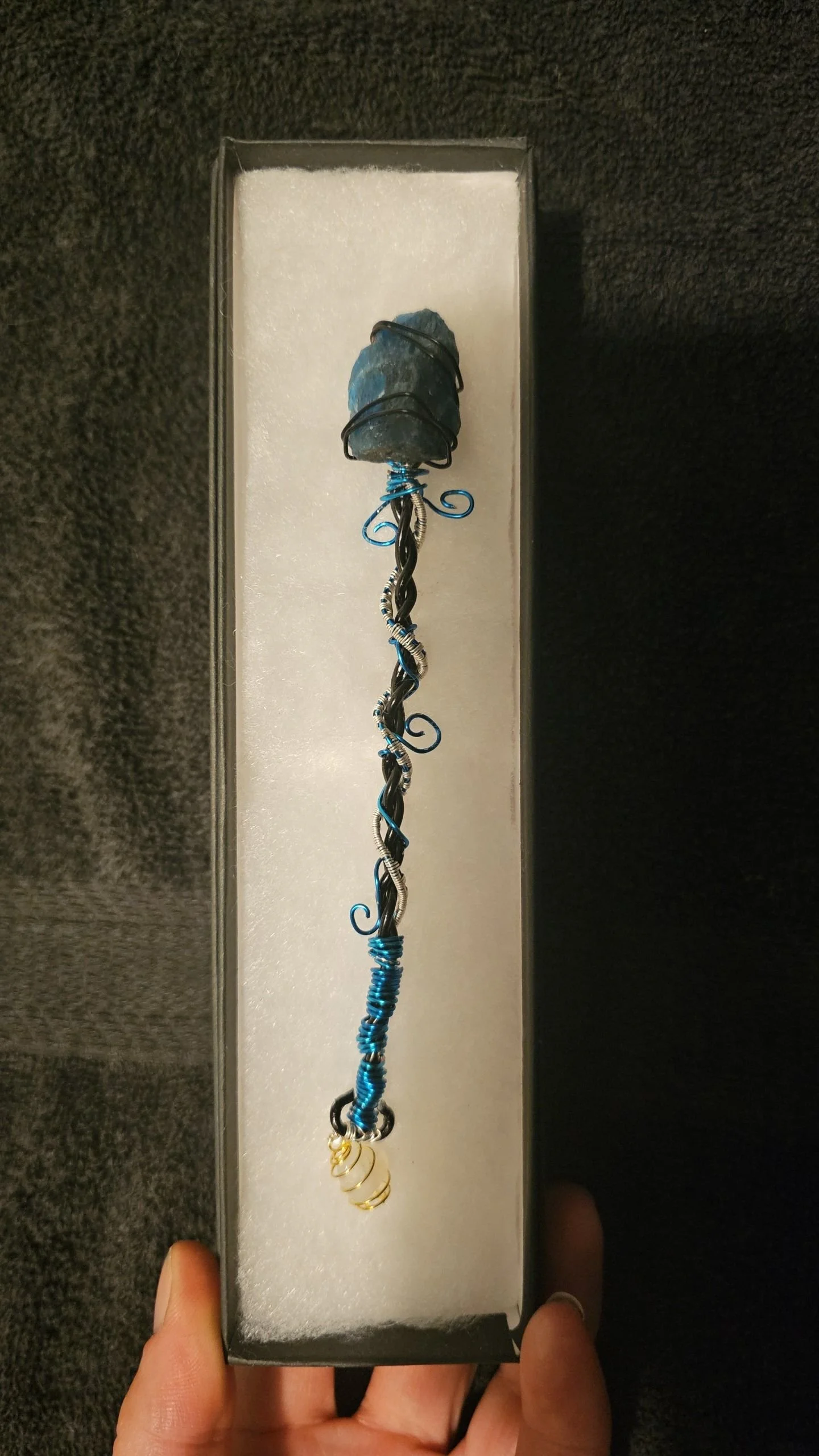 Blue Fluorite Wire Wrap Wand