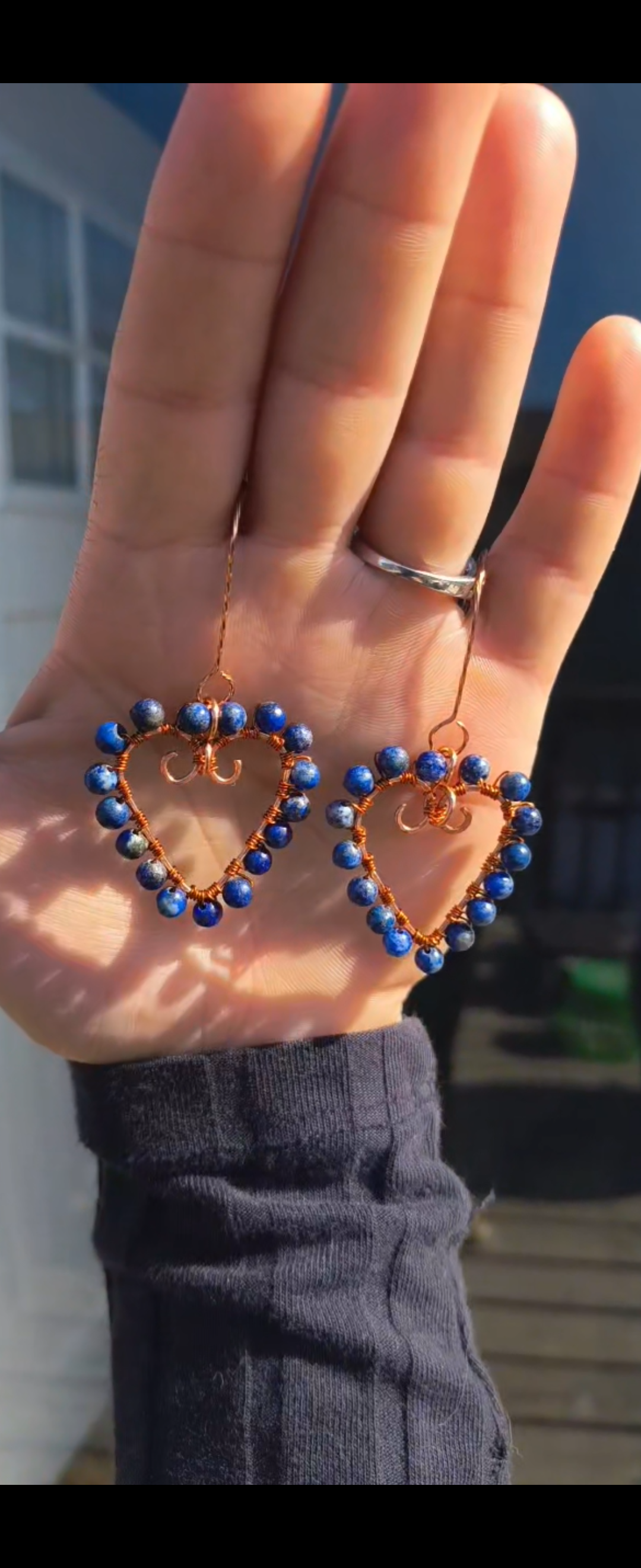 Heart Beaded Earrings
