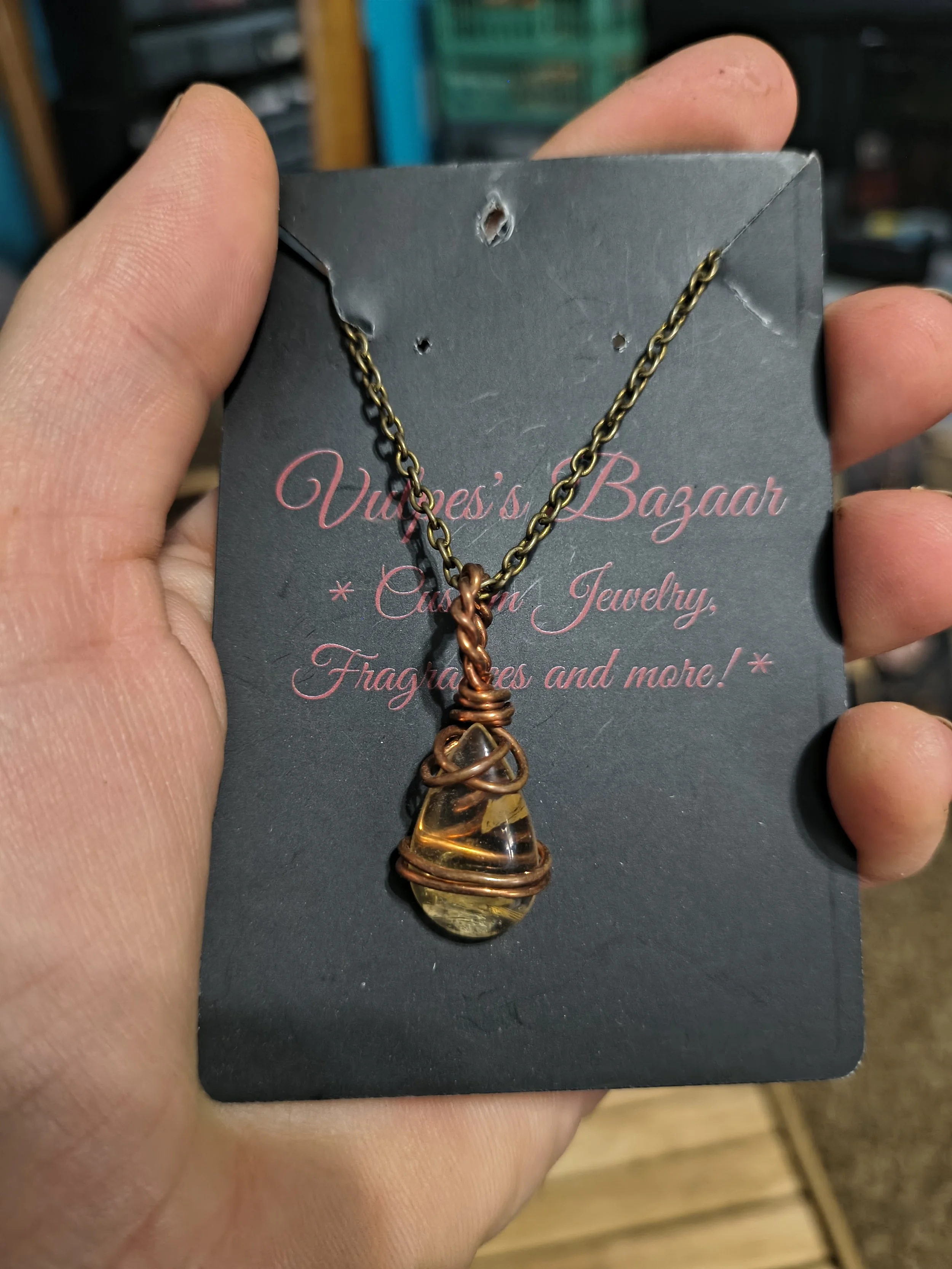 Magic: The Gathering Inspired Wire-Wrapped Pendant