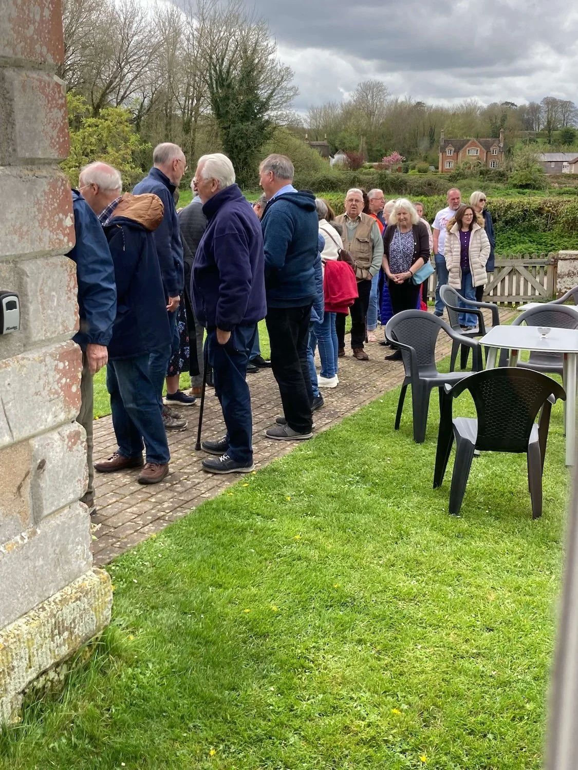 Queue for Sunday Tea at Wimborne St Giles Village Hall.jpg