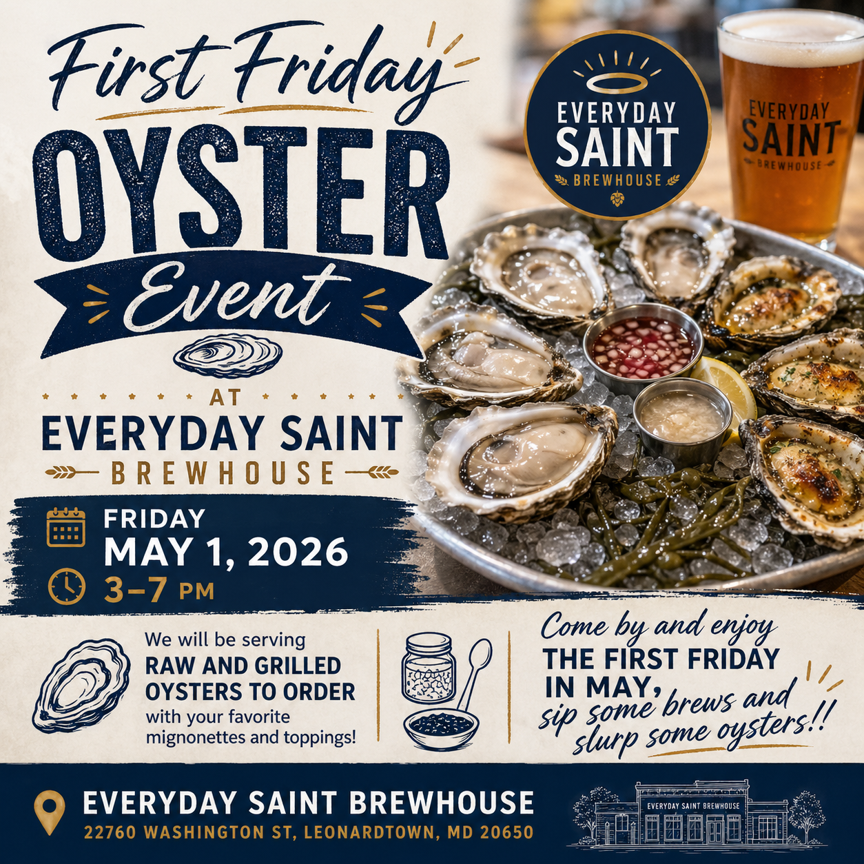 First Friday Oyster Roast