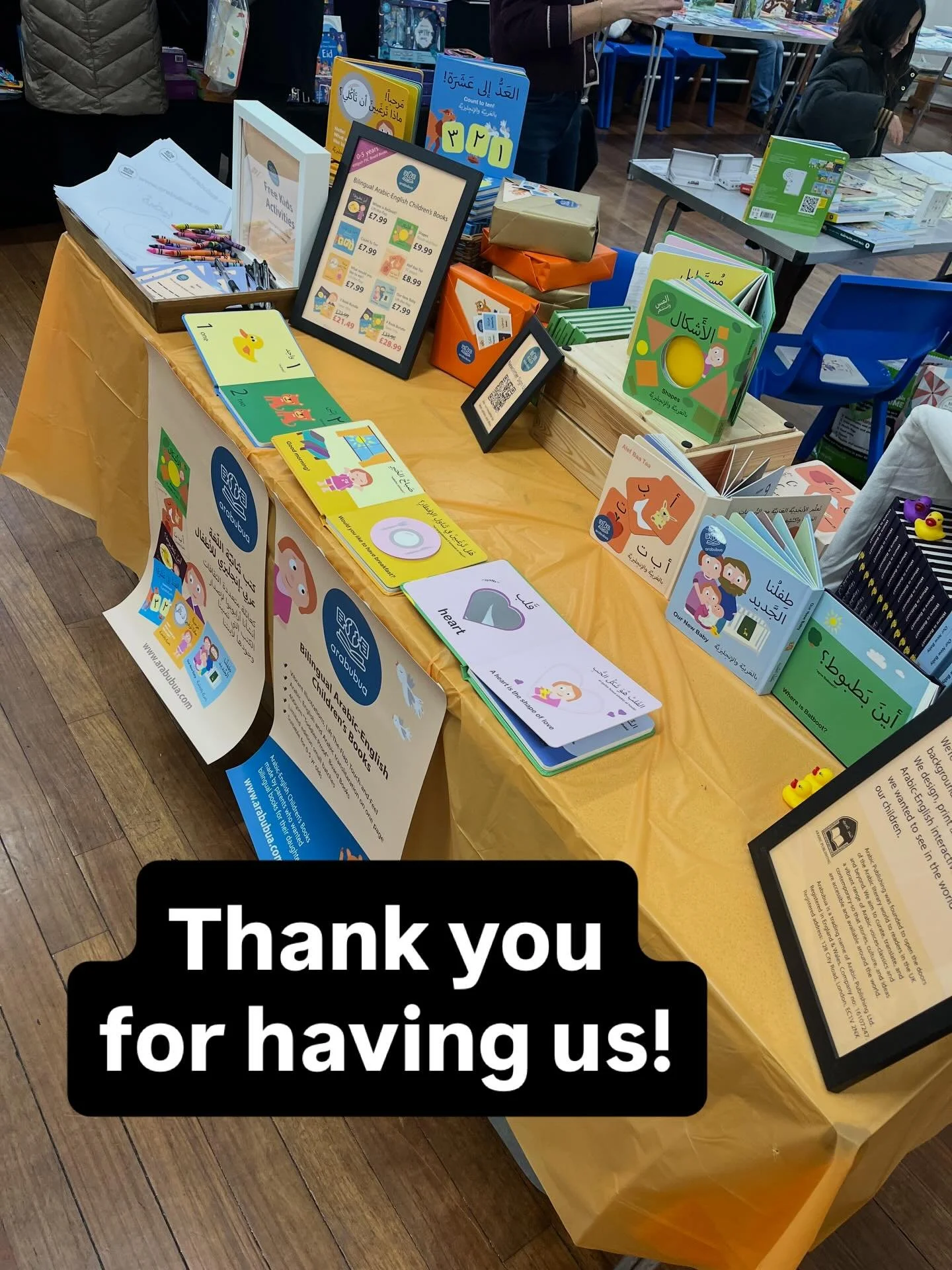We really enjoyed being at the @yasmeen_alc Book Fair this weekend 🥳 Thank you to everyone who stopped by - it was great to meet you and hear so many stories of parents raising their children bilingual and teaching Arabic in early years.
Thank you t