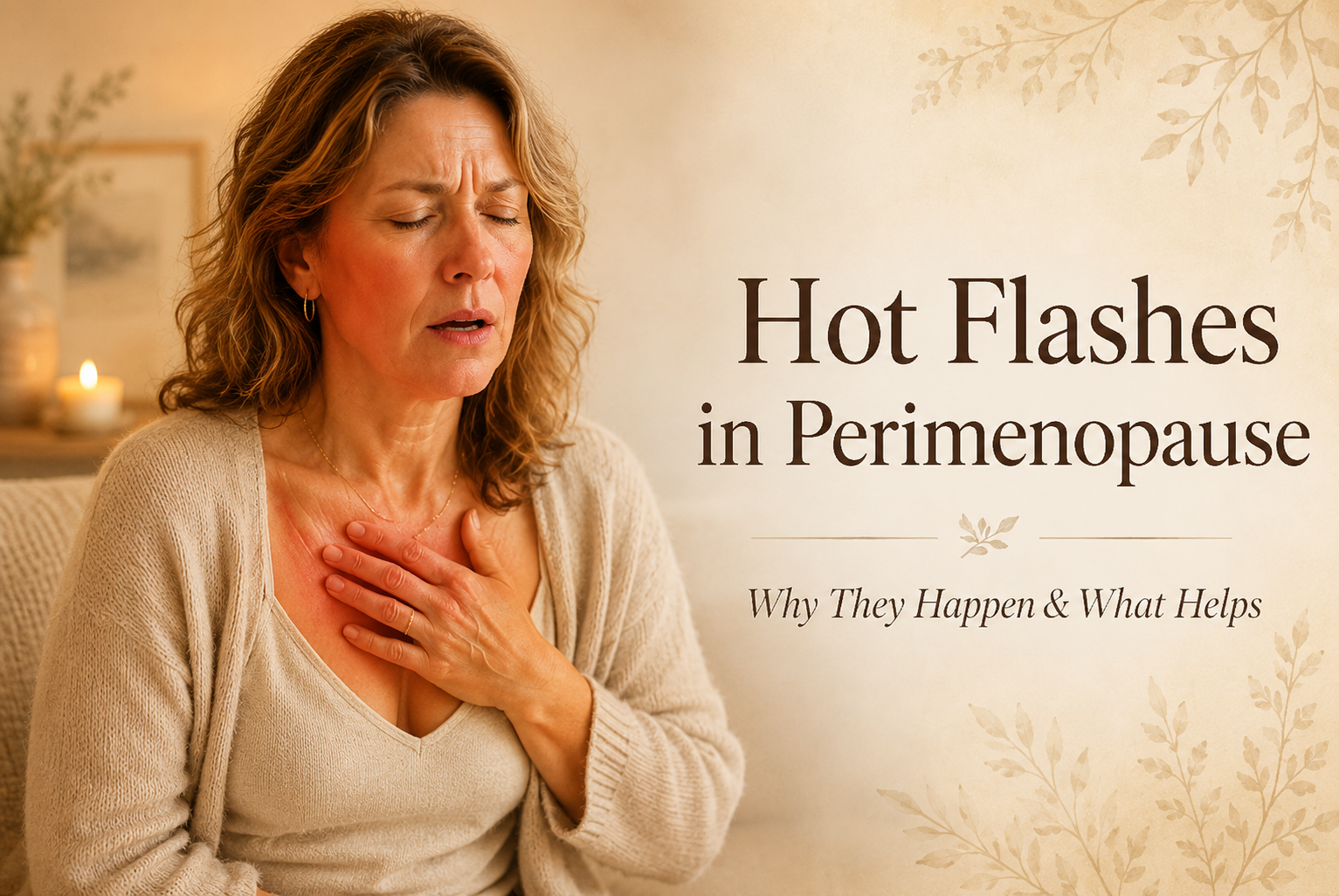 🌿 Hot Flashes in Perimenopause: Why They Happen, What They’re Really Signaling, and What Can Help
