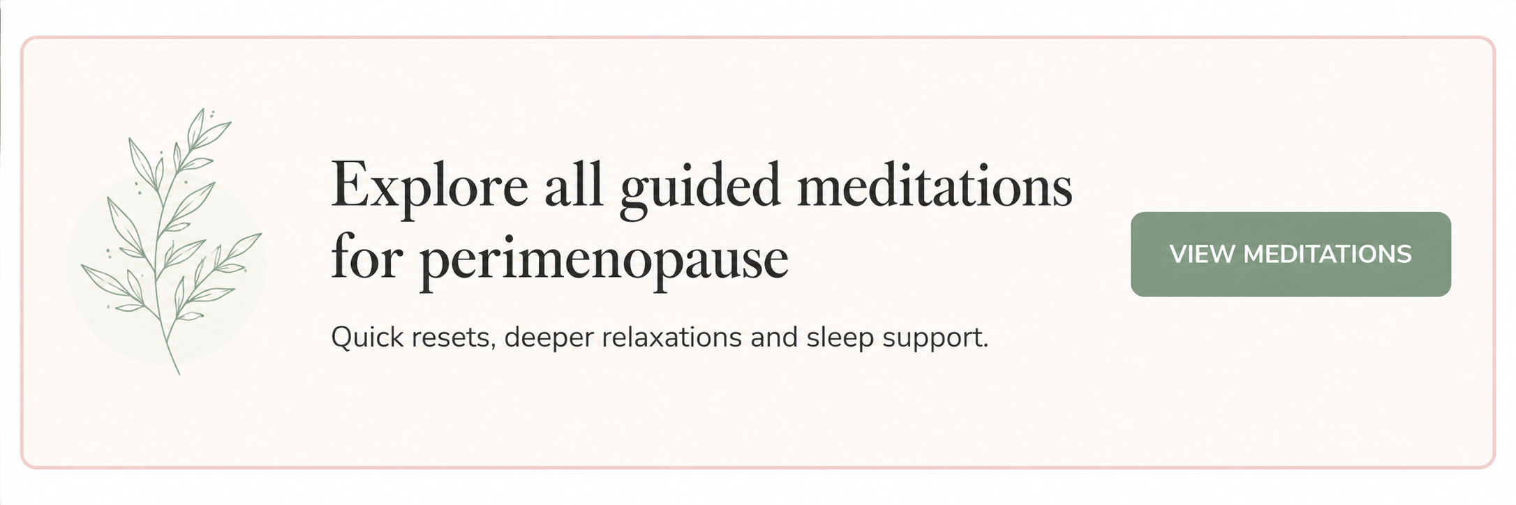 guided meditations for perimenopause