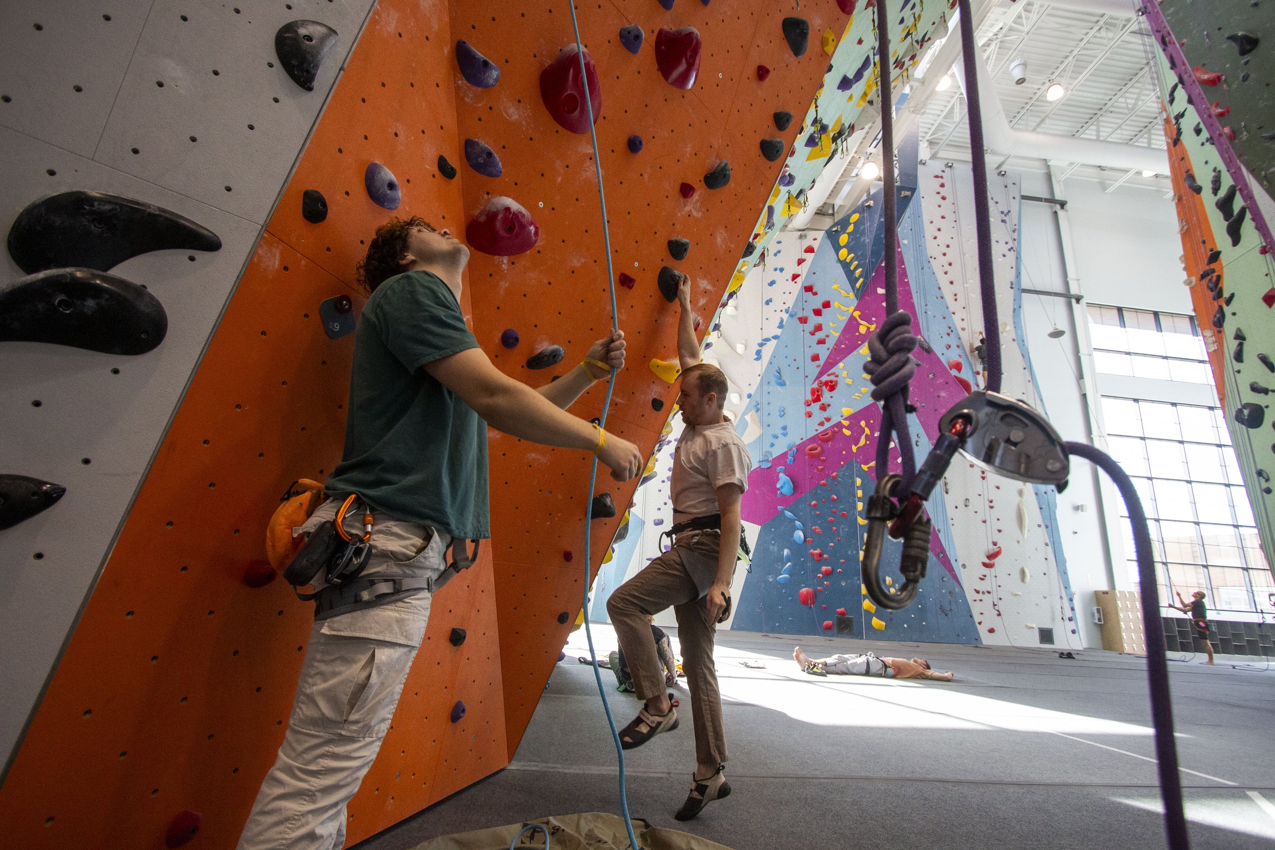 "Dyno" Dan and his climbing partner 