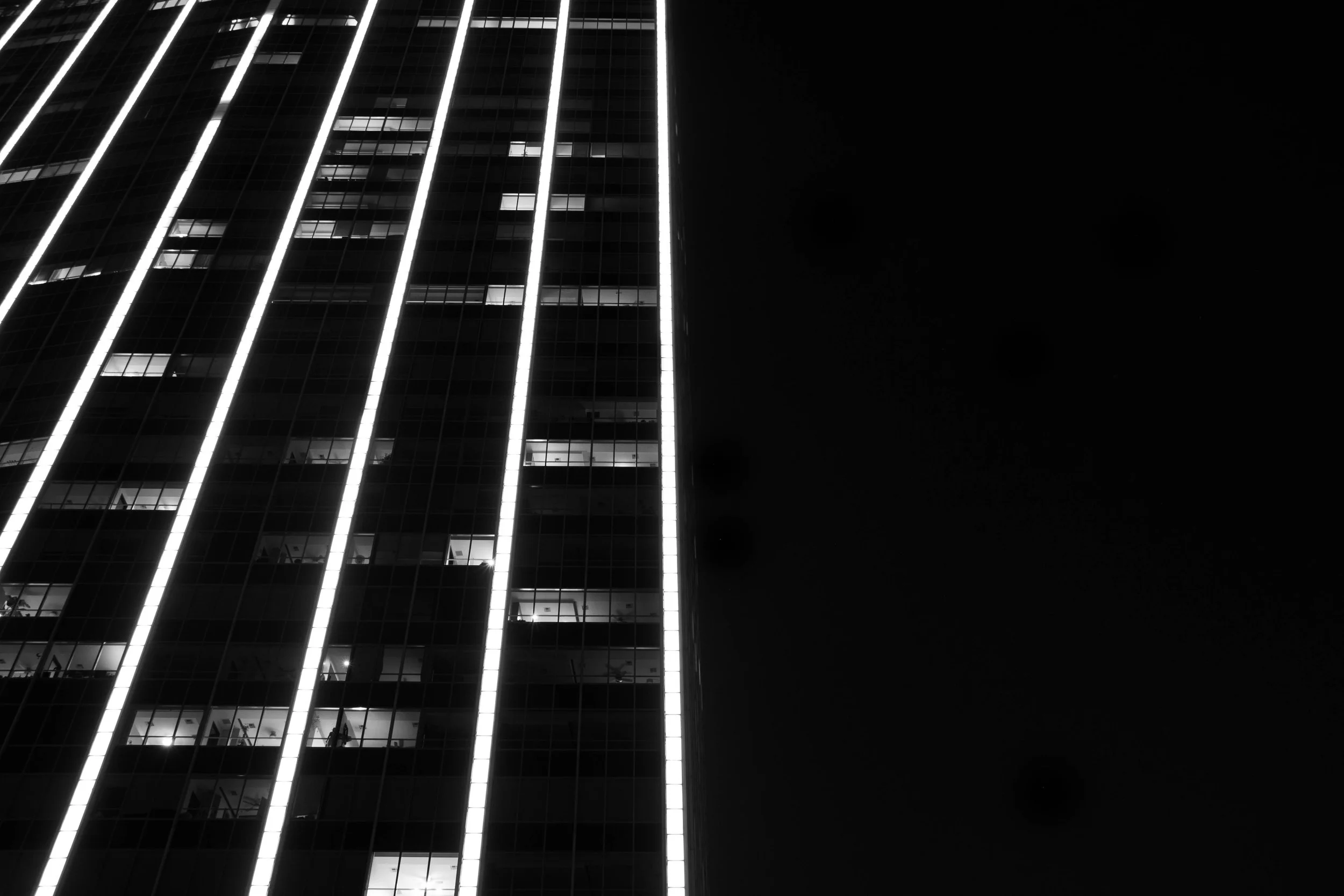 A rooftop view of a building in Dallas on July 24, 2024.