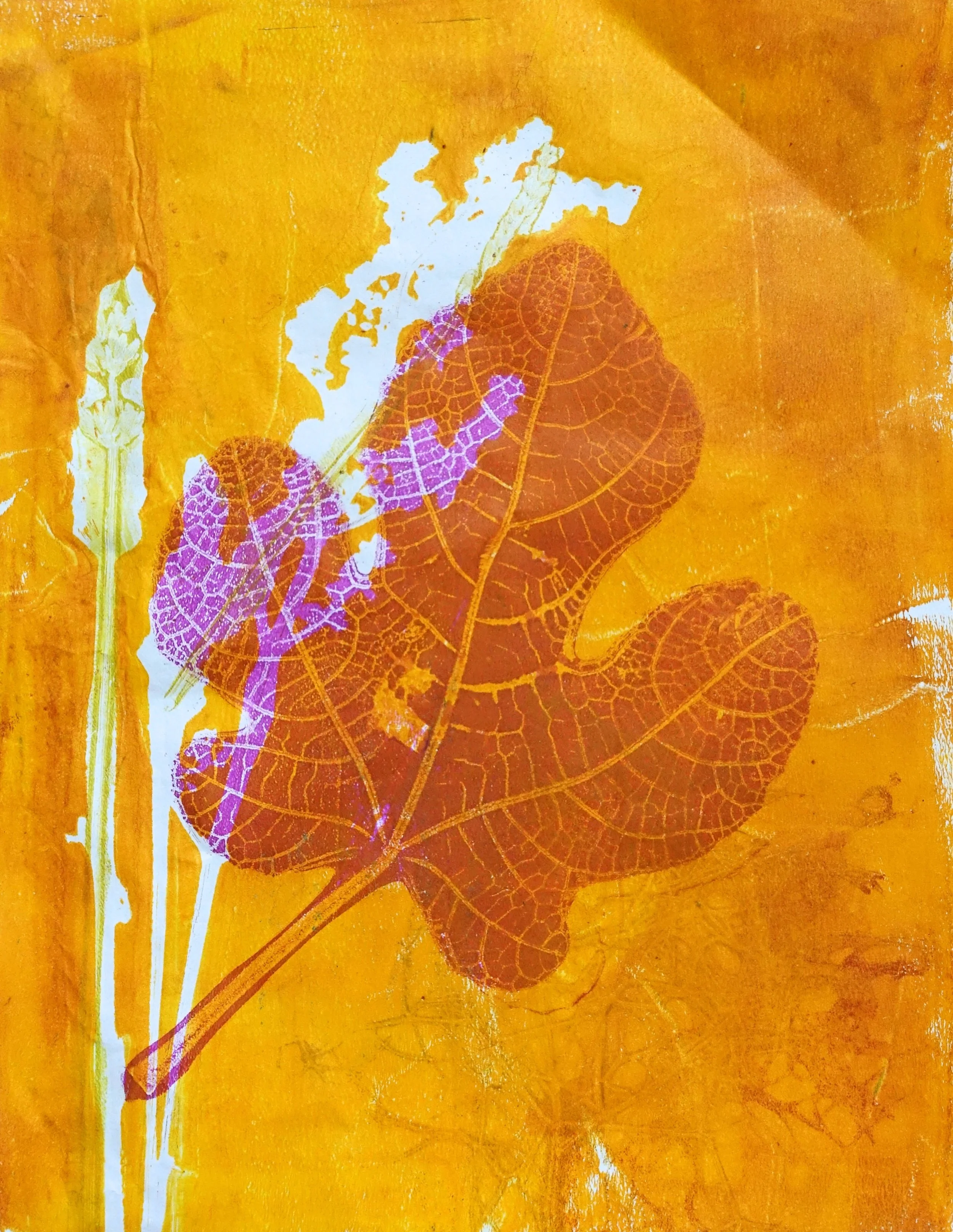Autumn Botanical Gelli Print Workshop - Vallis Farm