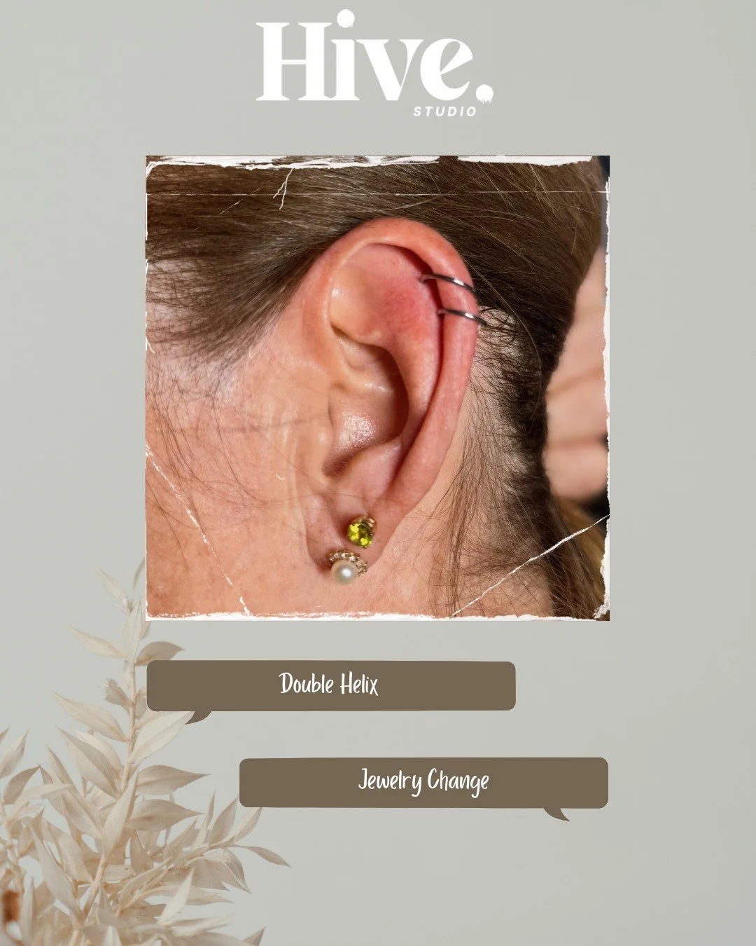 β¨ Double Helix Glow-Up! β¨
Out with the old, in with the shine! ππ«
Hive Studio offers full Piercing Care & Maintenance Packages — because your piercings deserve some TLC too! ππ
β¨π Piercing check-ups
β¨π Jewelry changes
β¨π§΄ Aftercare