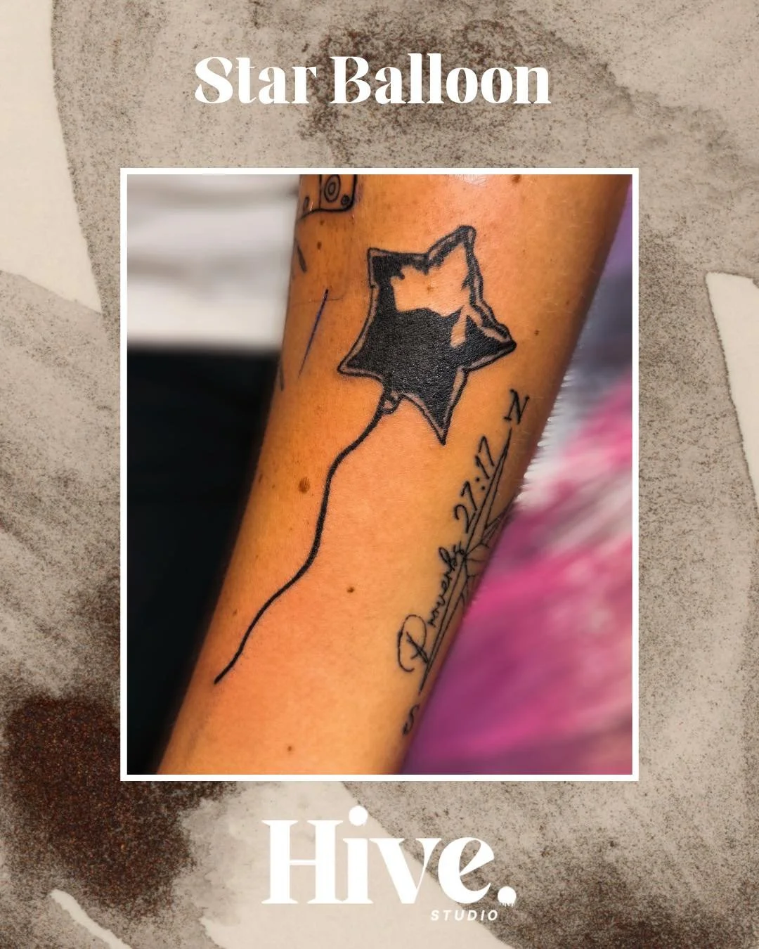 β¨ A little shine for a lovely client
• Custom star balloon design
• Simple, clean, and timeless
• Book your next tiny tattoo at Hive Studio π
#HiveStudioIowa #CustomInk #IowaArtist #PrivateStudio #PrivateTattooStudio #IA