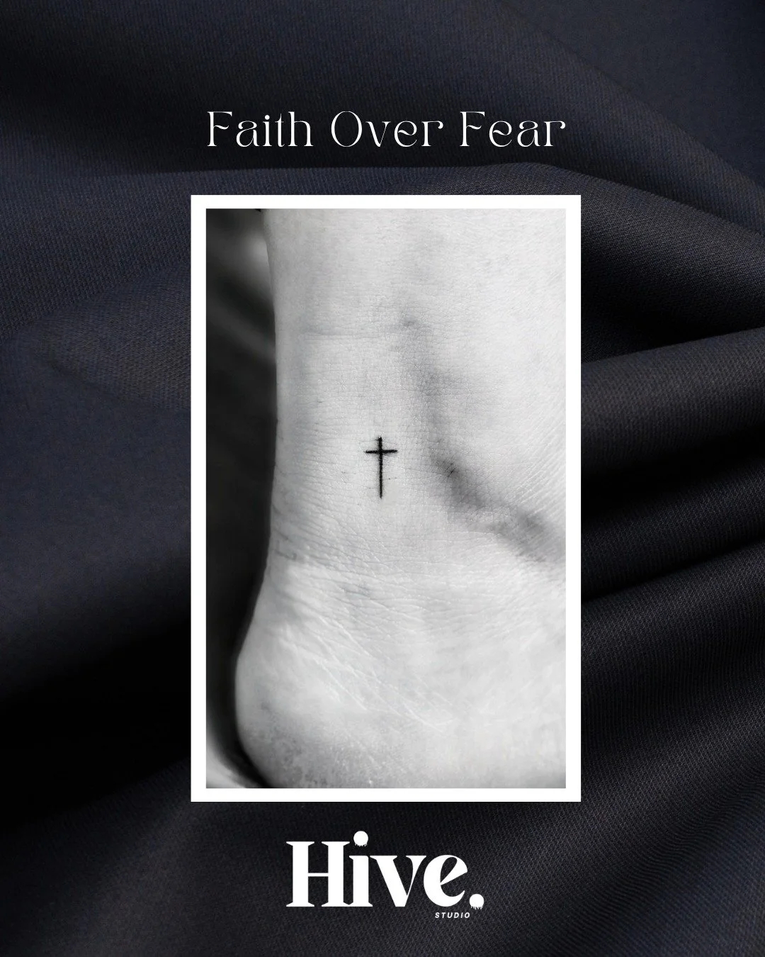 | Faith Over Fear | 

Simple lines, strong faith. ✨

&ldquo;Faith Over Fear&rdquo; &mdash; a fine line flash design made for the bold and the gentle.

💌 Use FALL for 10% off your next service!
⏳ Expires 11/30/2025
💬 402.804.3555
📲 www.hivestudioio