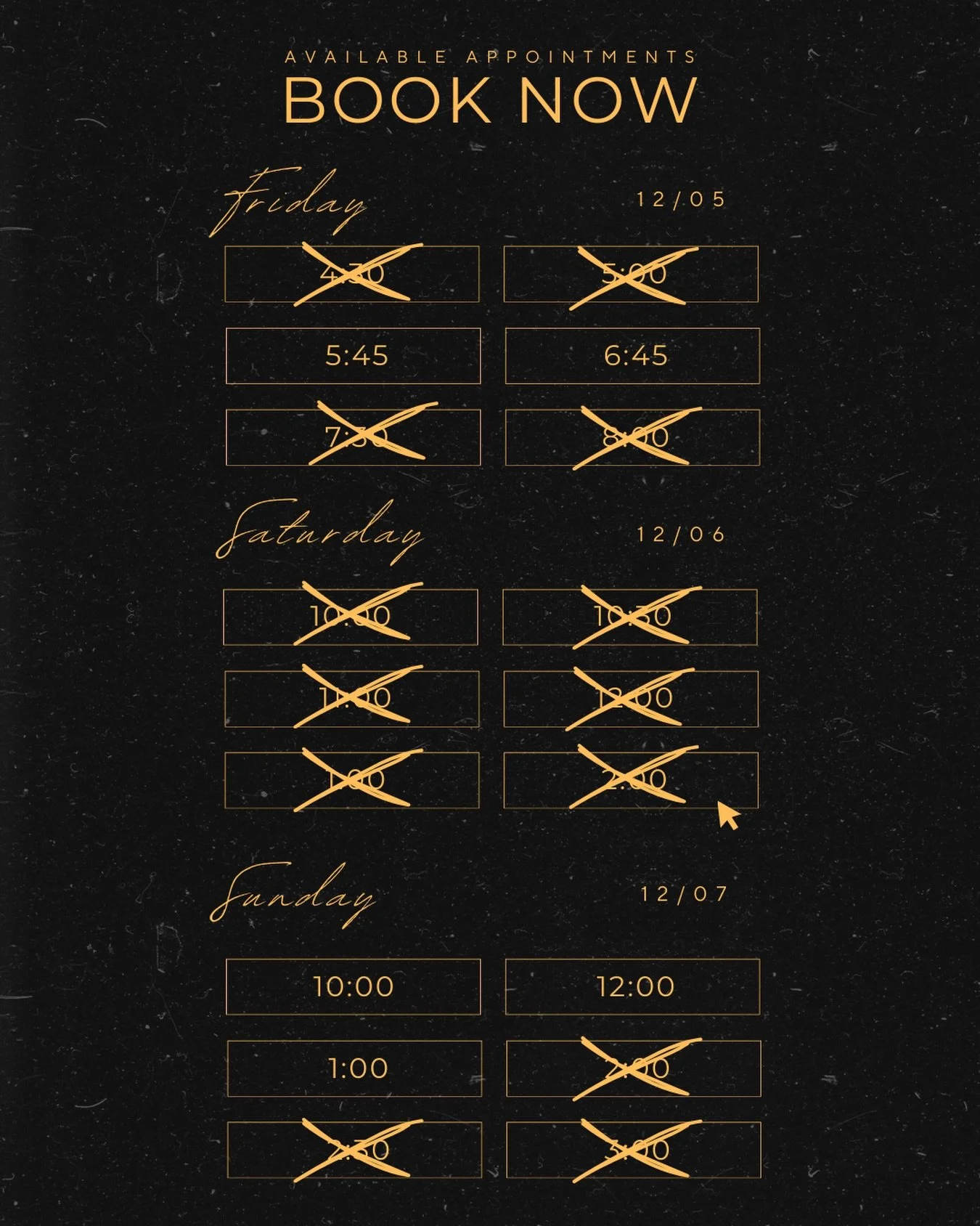 ✨ First Week of December Availability!
Perfect for a piercing, ear curation session, or a tiny tattoo.

📅 December 5
&bull; 5:45 PM
&bull; 6:45 PM

📅 December 7
&bull; 10:00 AM
&bull; 12:00 PM
&bull; 1:00 PM

📧 hello@hivestudioiowa.com
💬 402.804.