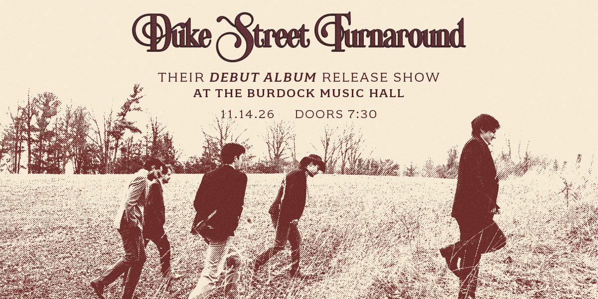 Promotional banner for album release show