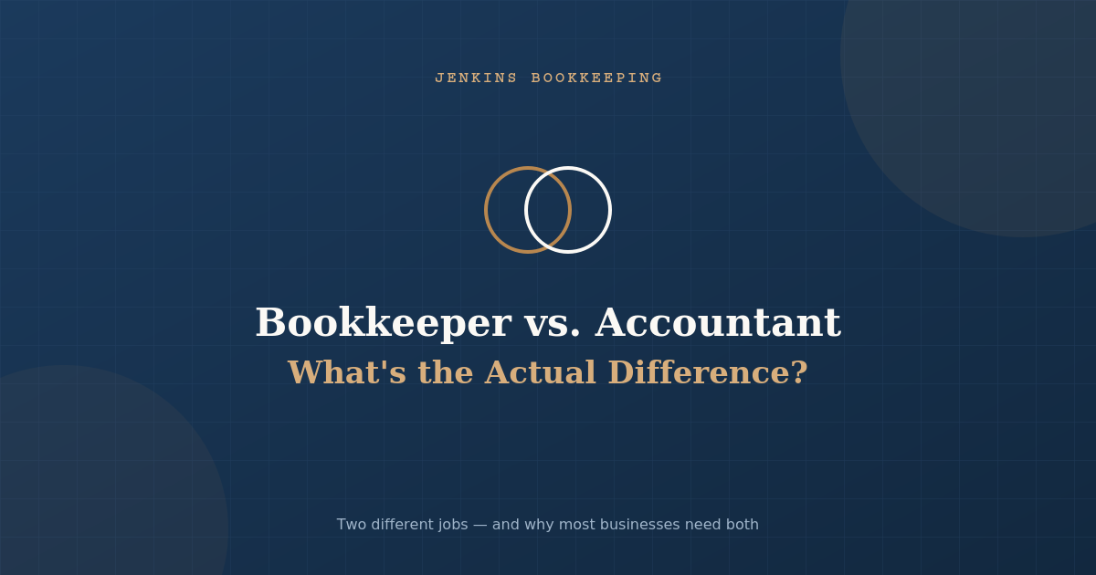 Bookkeeper vs. Accountant — What's Actually the Difference?