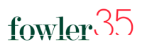 Text reading 'fowler 35' in green and red colors