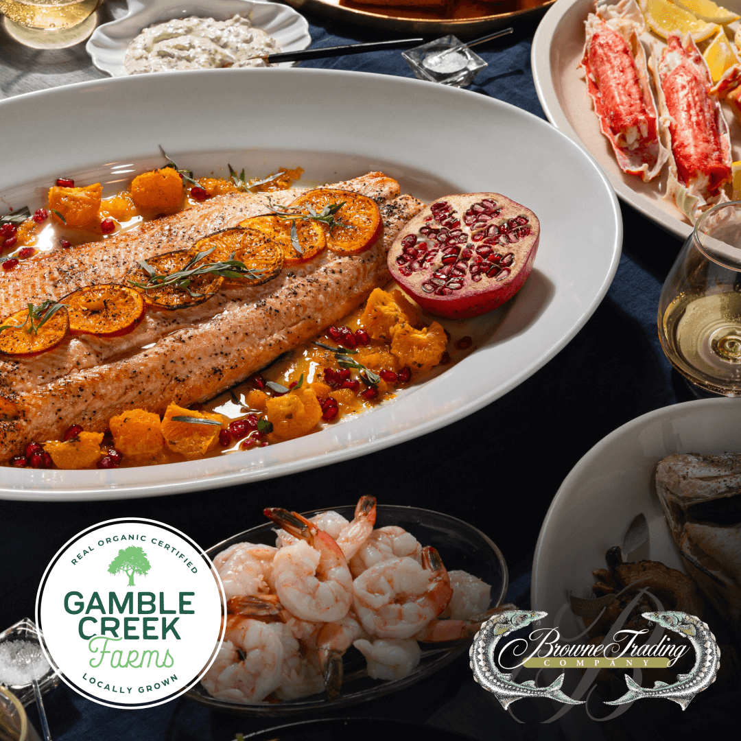 Gamble Creek Farms Partners with Browne Trading Co. to Offer Holiday Seafood Delicacies