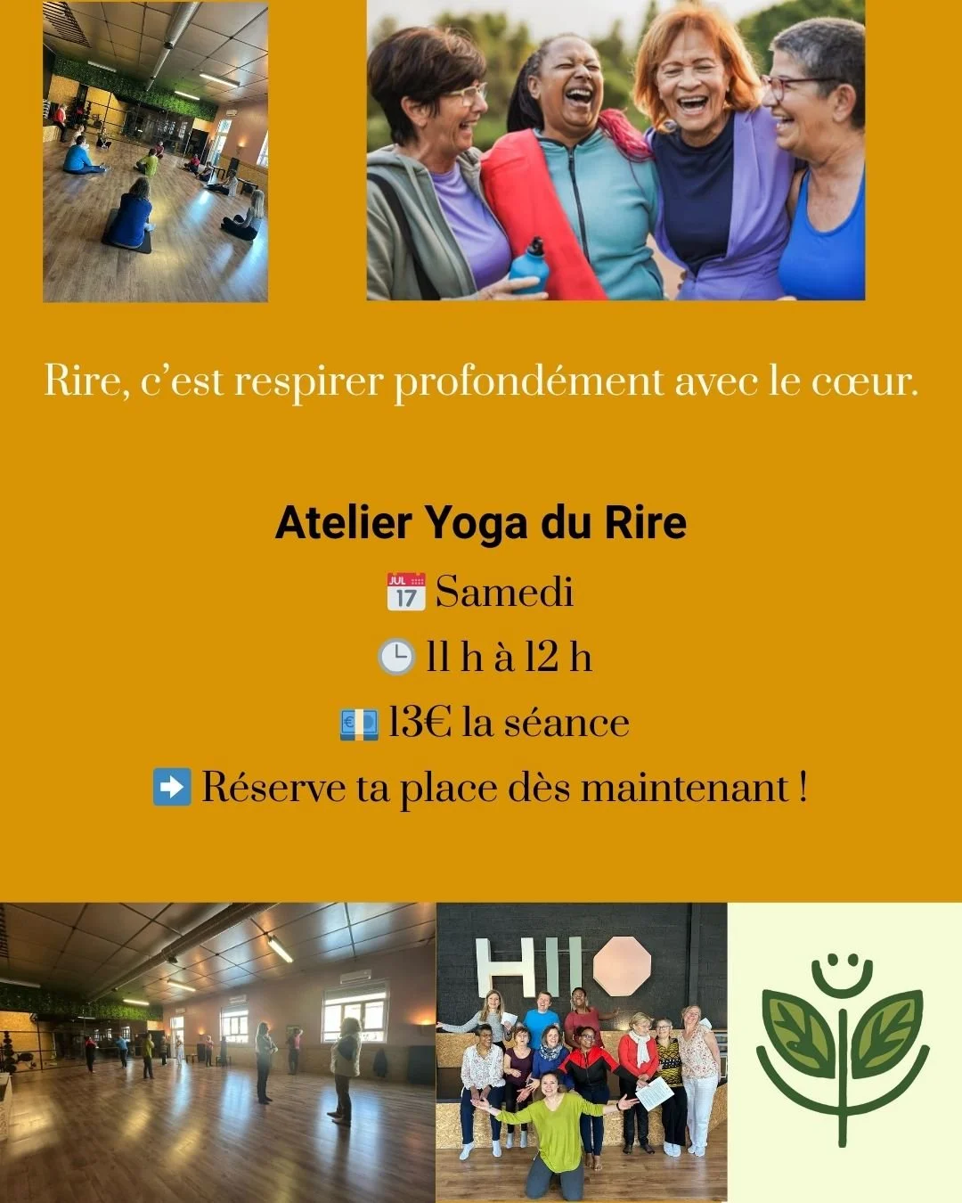 Atelier de Yoga du Rire – Retrouver la joie et l’énergie du bien-être