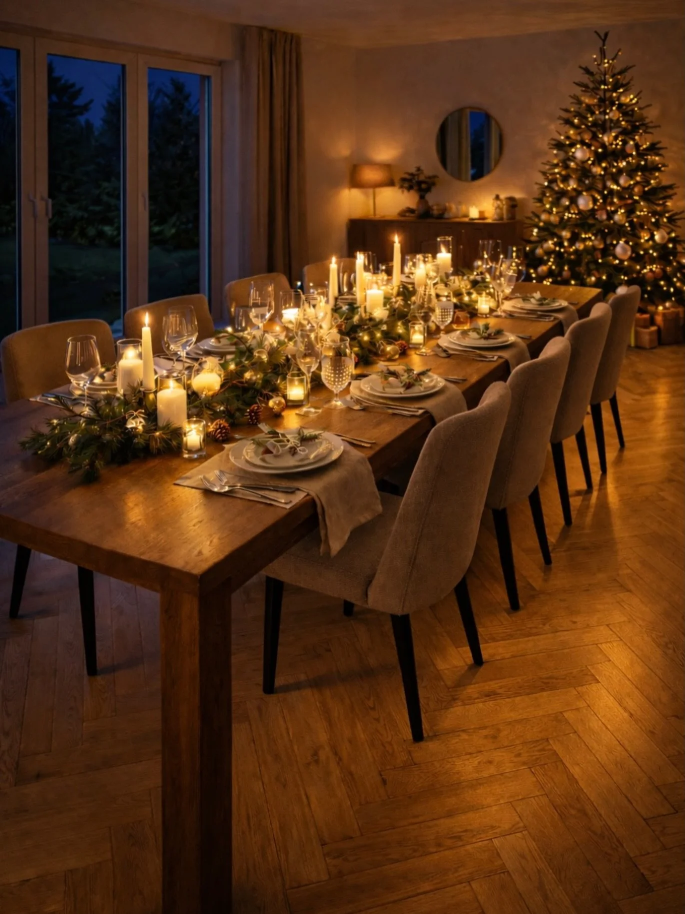 Auf einem frisch verlegten Parkettboden beginnt Familienzeit, Lachen, Erinnerungen. Wir sagen Danke f&uuml;r euer Vertrauen und die vielen sch&ouml;nen Projekte in diesem Jahr. Geniesst die Feiertage, habt ein wundervolles Weihnachtsfest und kommt gu