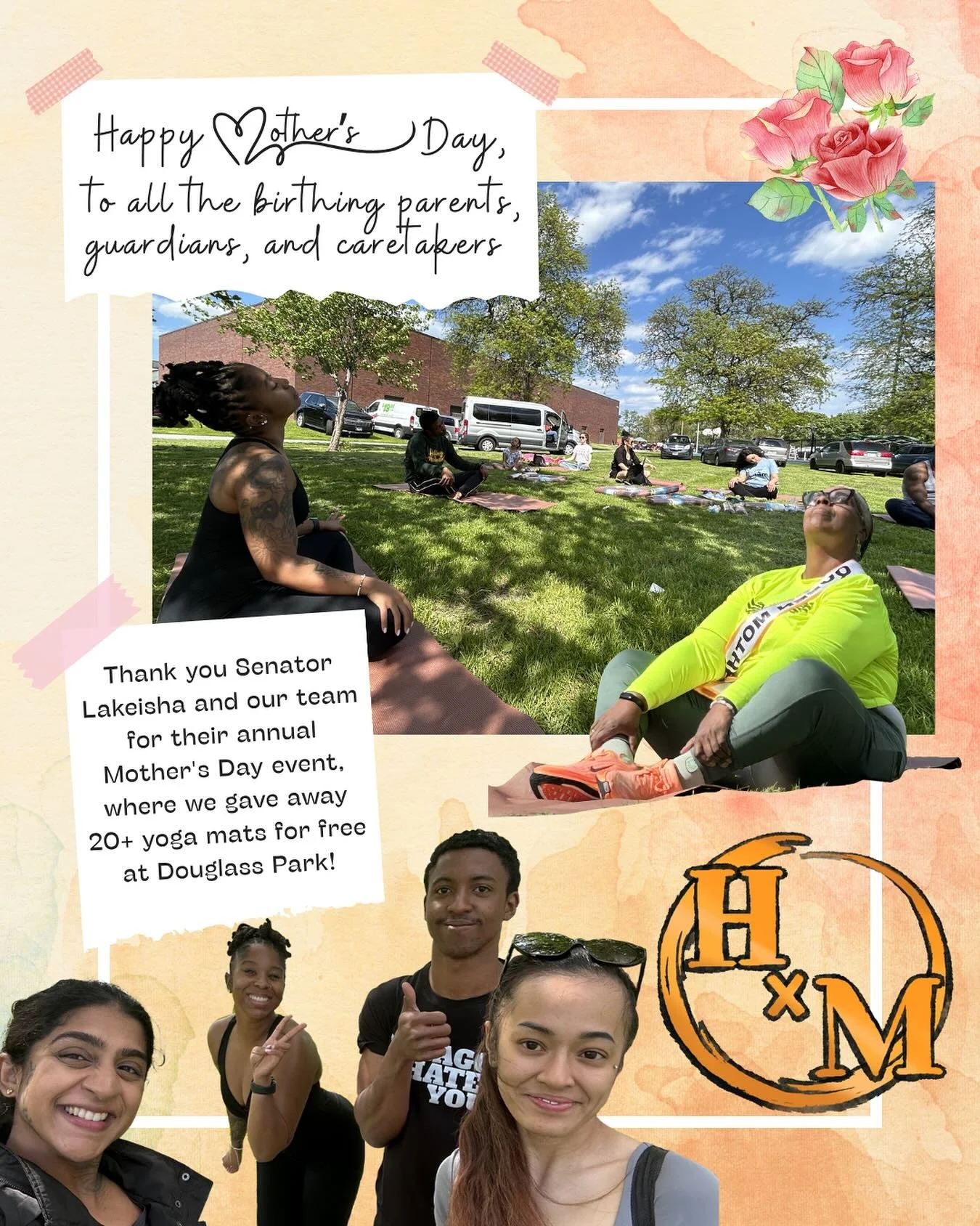 Thank you to Senator Lakeisha and her team in the annual Mother&rsquo;s team where our @healinginmvmt team came to table &amp; share beautiful affirmations such as &ldquo;My Breath is Powerful&rdquo;, and offer 20+ free yoga mats to Westside resident