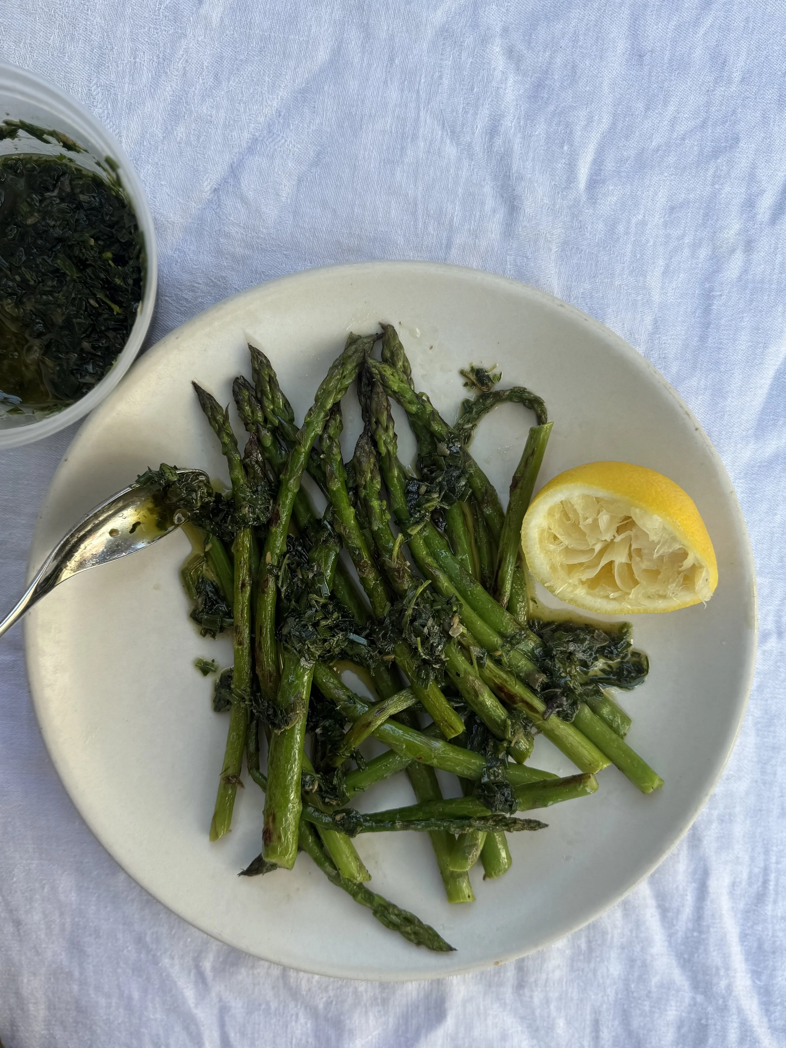 Grilled Asparagus with Salsa Verde