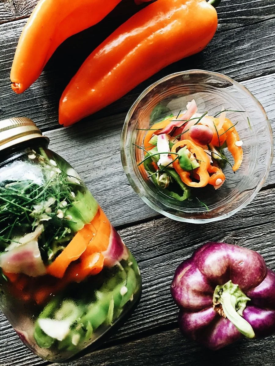 Overnight Crunchy Pickled Peppers