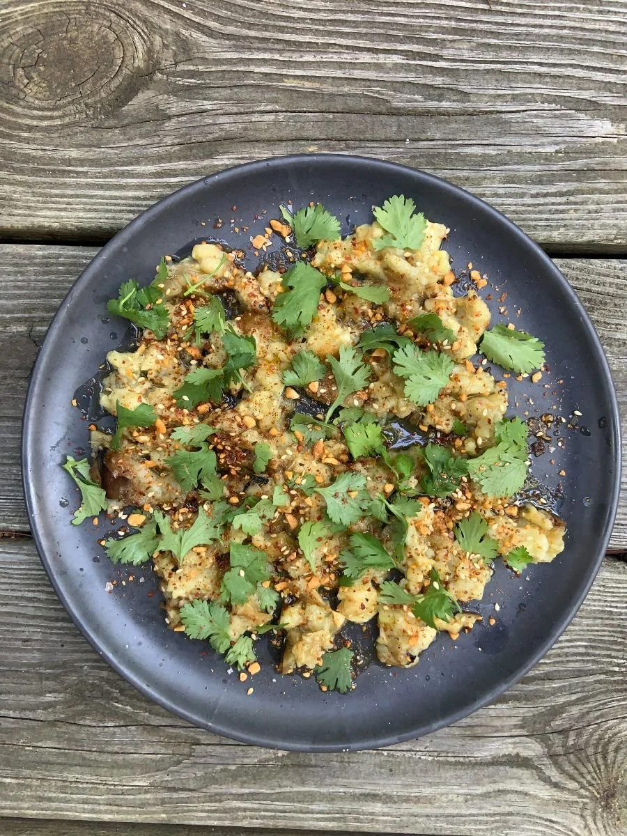 CHARRED EGGPLANT SALAD (a.k.a. BABA GHANOUSH)