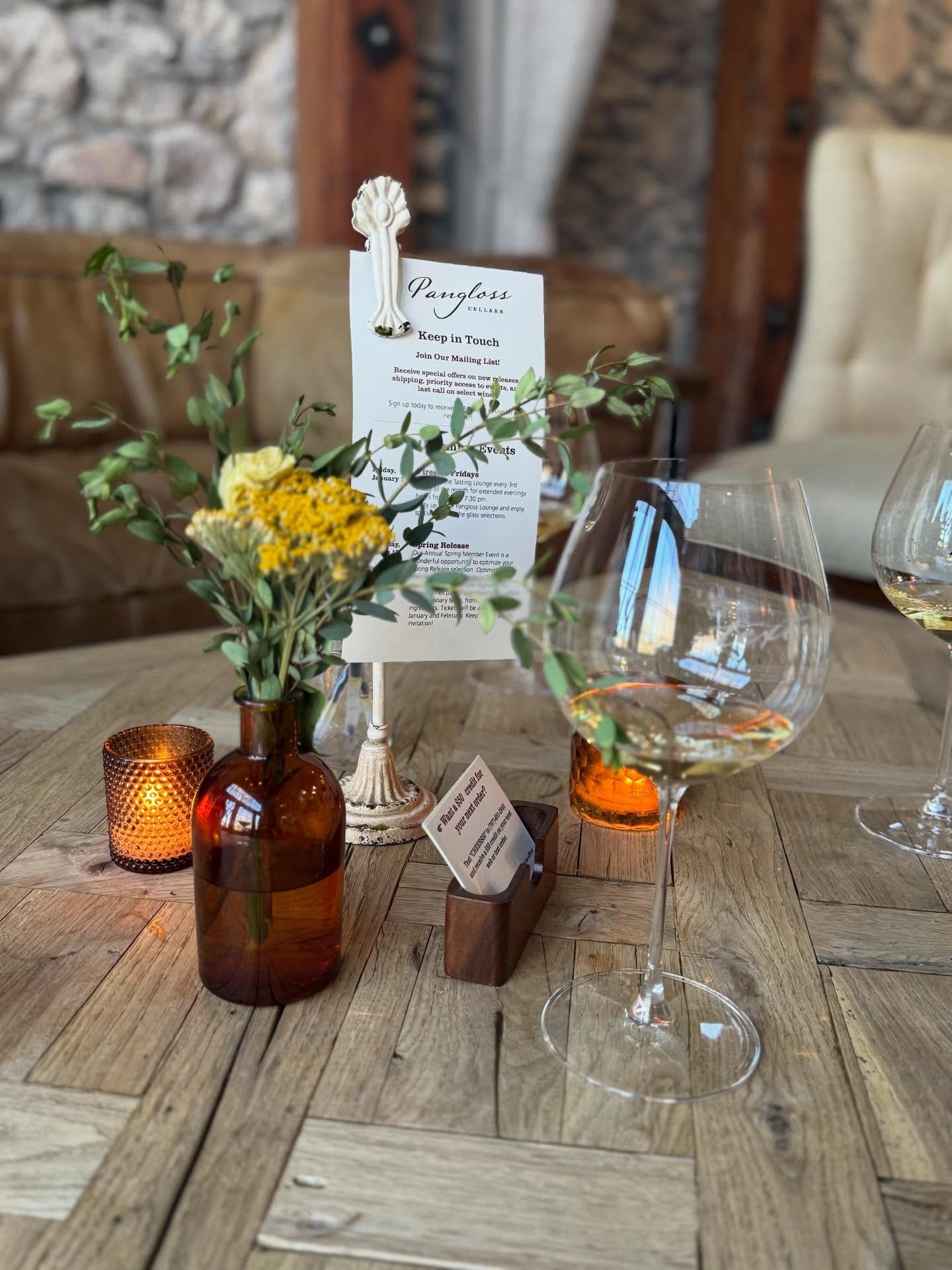 Need a recommendation for a place to visit post-check in? We're obsessed with @panglosscellars and @texturewines (food pairing experience by appt), right on the plaza.