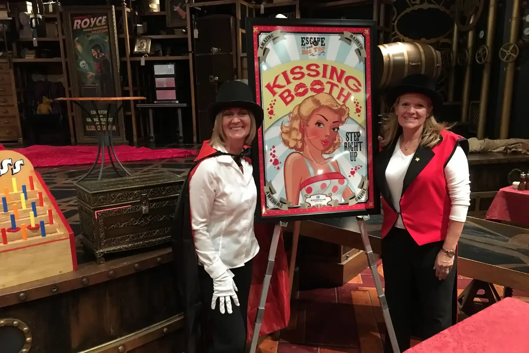 Immersive escape room experience set up as a special event activation with themed props
