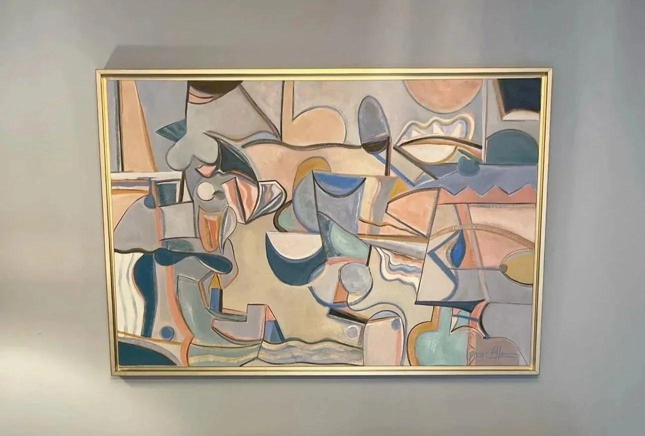 "Passport", 48 x 60 inches, oil on canvas, 2023. SOLD