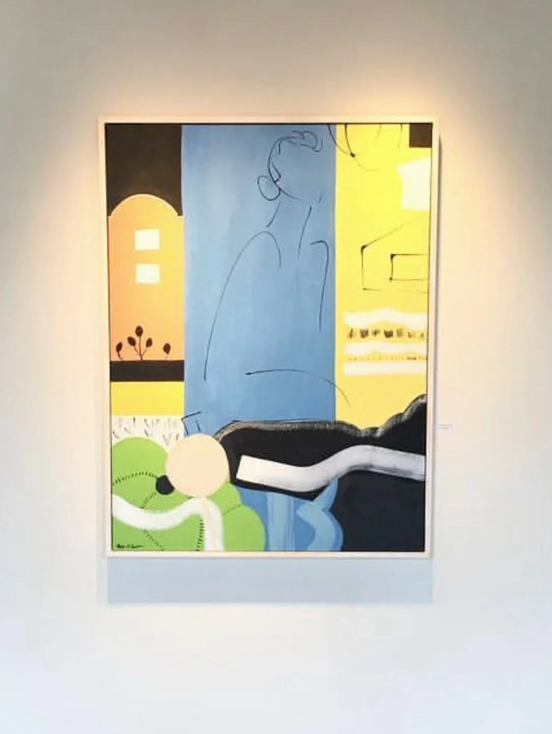 "A Future Trip", 36 x 48 inches, mixed media on canvas, 2017. SOLD