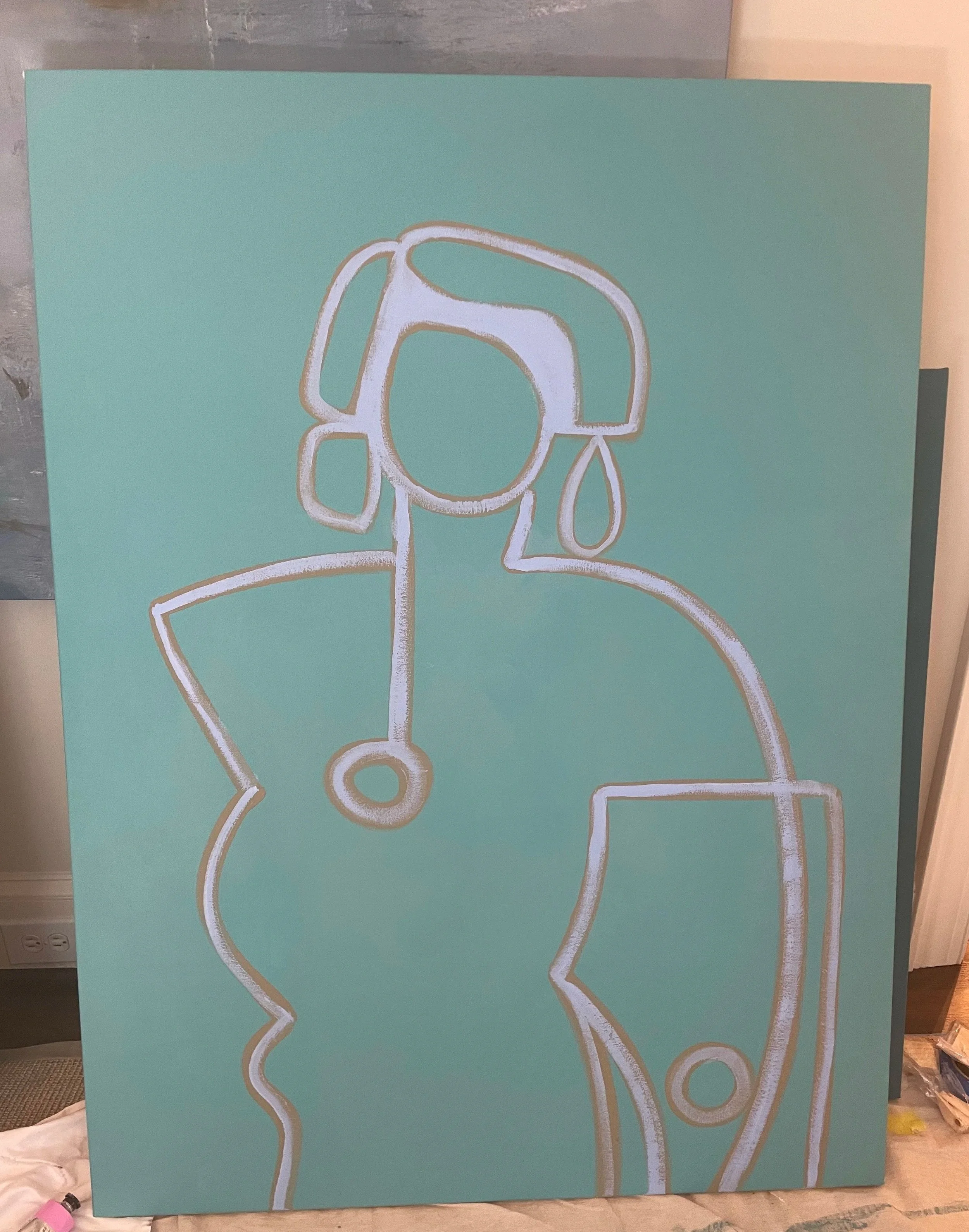 "Sea Shape", 36 x 48 inches, oil, 2023. SOLD