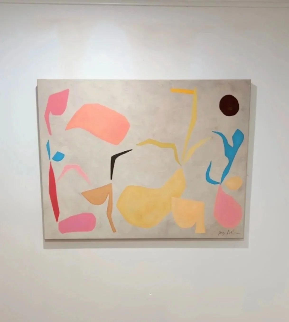 "A Pear in a Pod", 36 x 48 inches, oil and acrylic on canvas, 2026. AVAILABLE