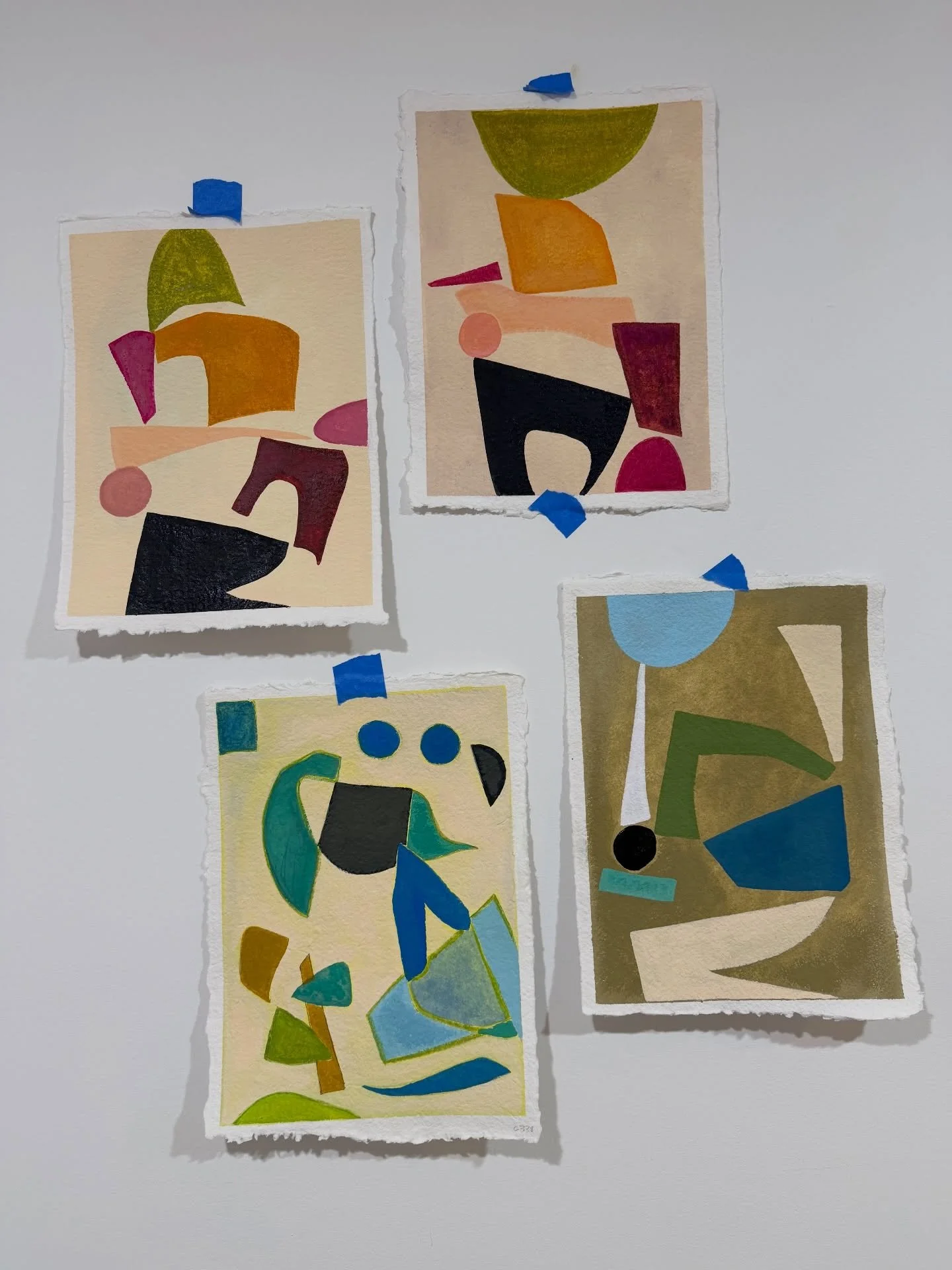 NEW in studio! I&rsquo;m releasing 20 paper studies on my website this Friday at 12 PM ET. Message me your email if you would like to receive the preview of works before they go live on my site. 

www.paigefollmann.com &mdash;- link in my bio 

Excit