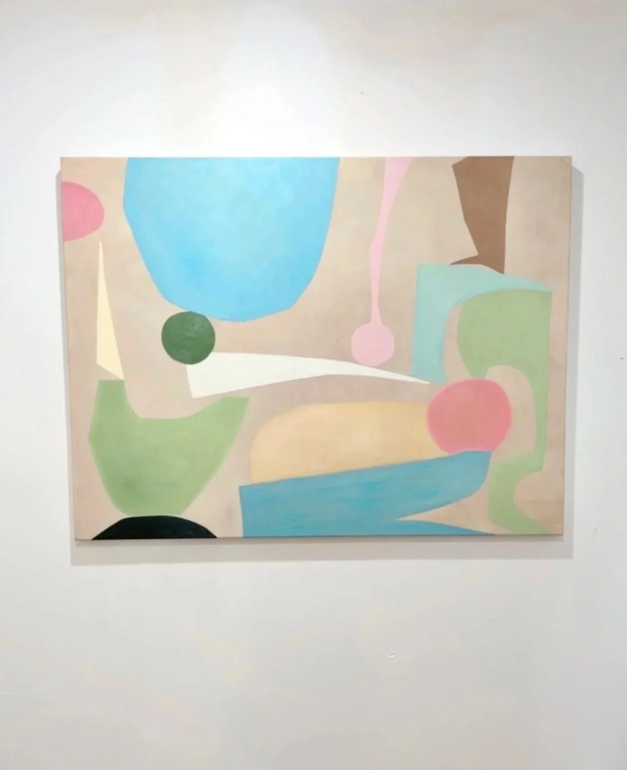 "Via Mizner", 36 x 48 inches, oil and acrylic on canvas, 2026. AVAILABLE