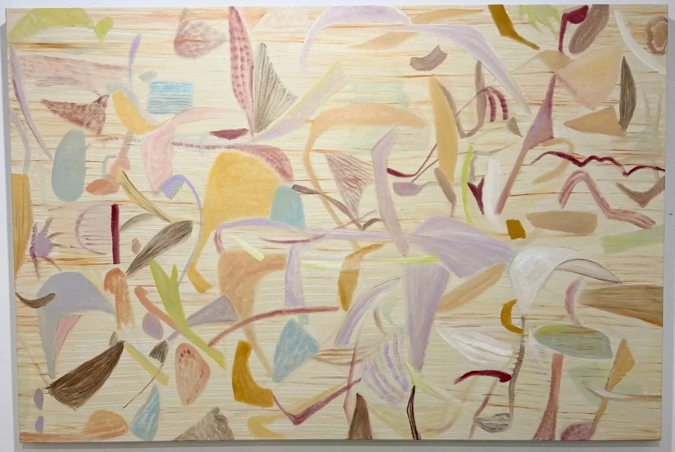 "Shape Shift 1", 40 x 60 inches, oil on canvas, 2026. AVAILABLE