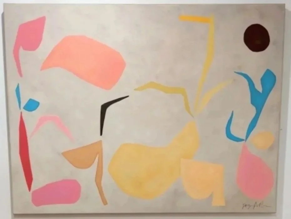 "A Pear in a Pod", 36 x 48 inches, oil and acrylic on canvas, 2026. AVAILABLE