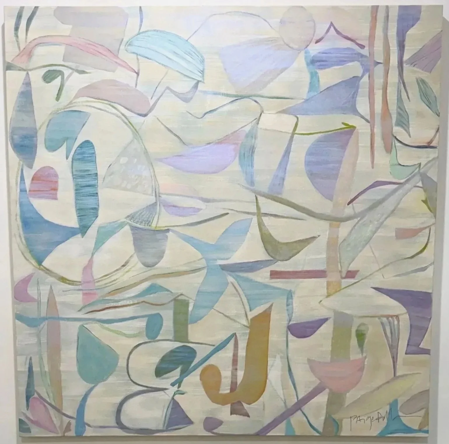 "Shape Shift 2", 40 x 40 inches, oil on canvas, 2026. SOLD 🔴 