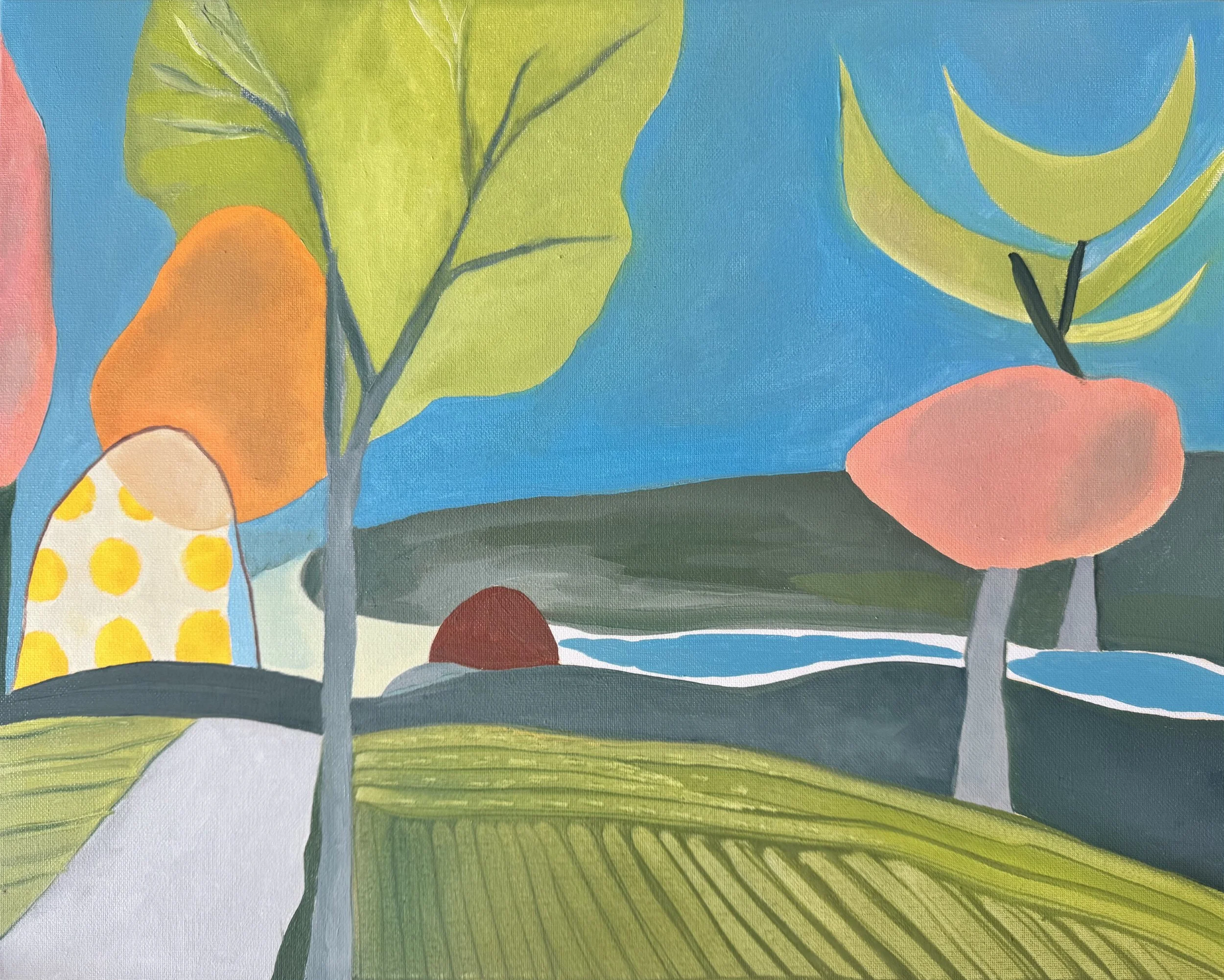 "Happy Hills 1", 16x20, 2025