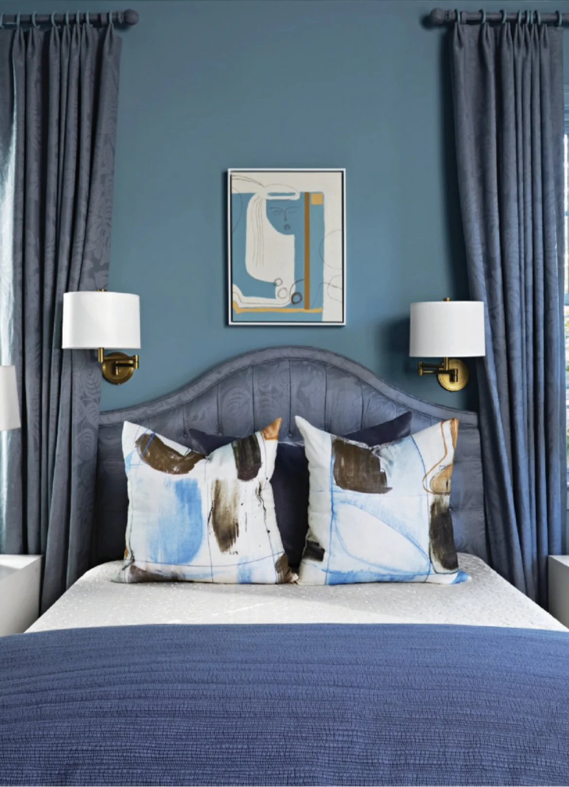 "Modern Wink", 24 x 30 inches, mixed media on canvas, 2017. SOLD