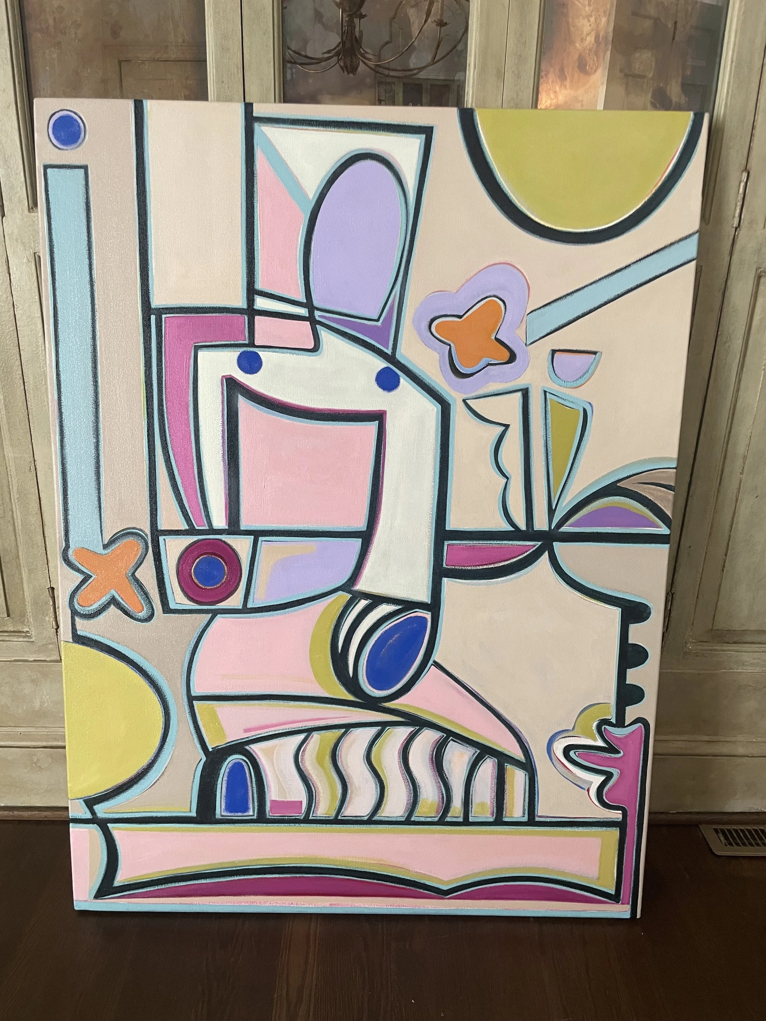 "Laguna Girl", 36 x 48 inches, oil, 2023. SOLD