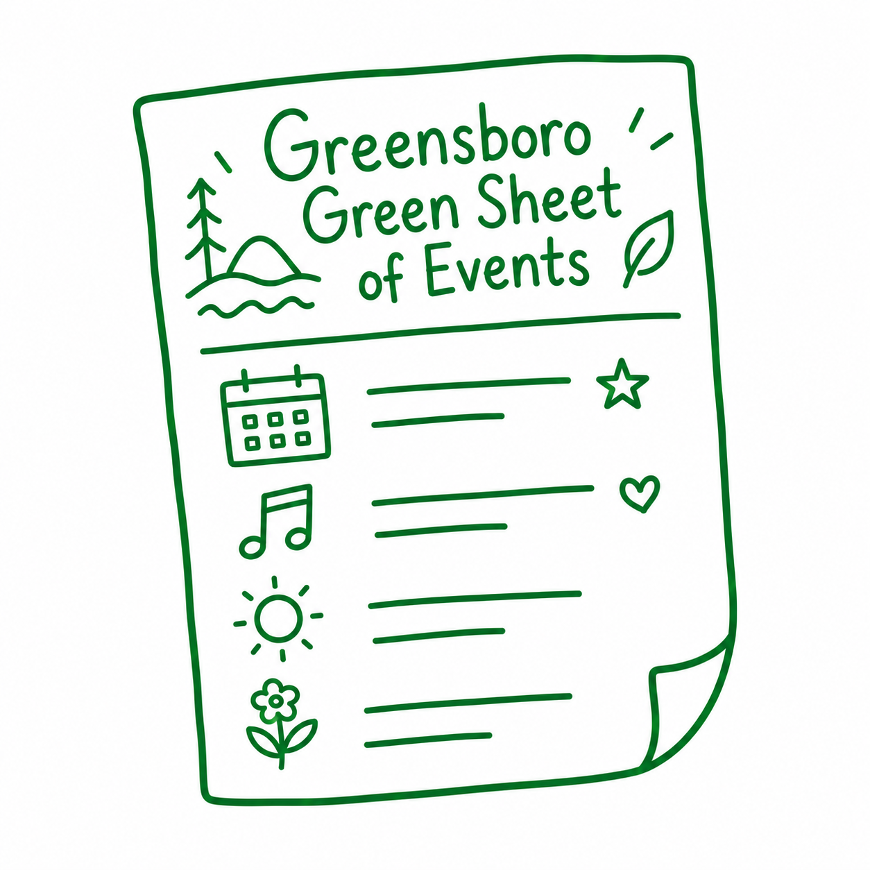 July Green Sheet of Events