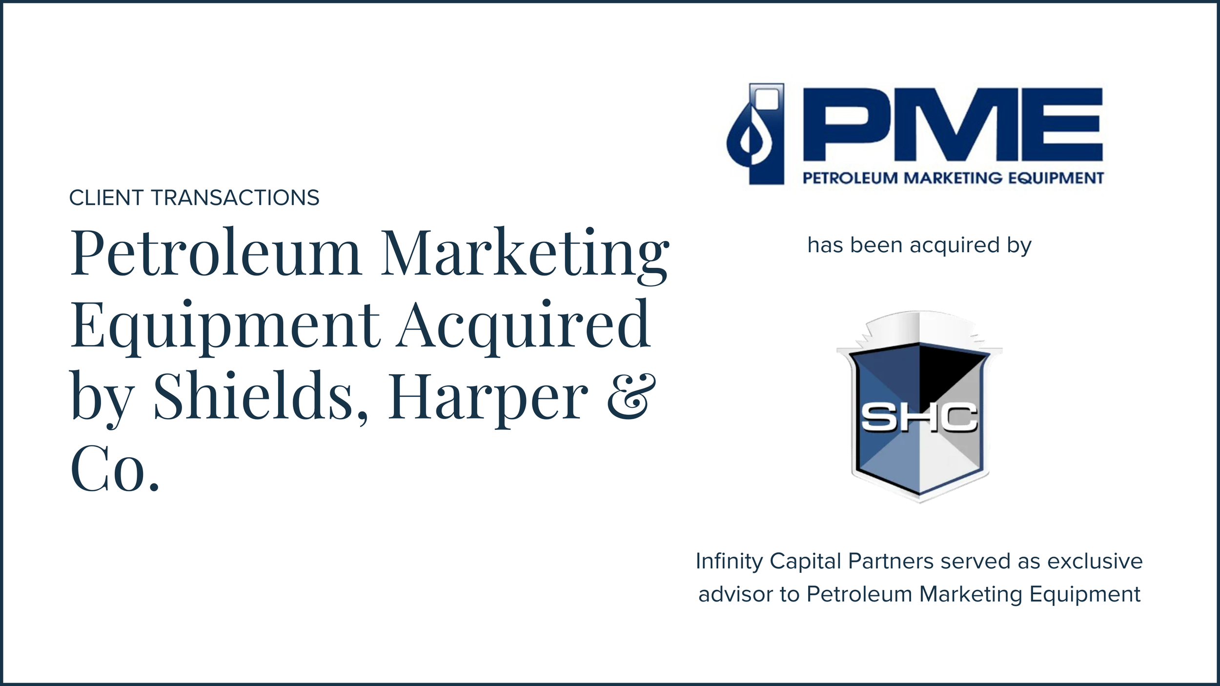 Petroleum Marketing Equipment Acquired by Shields, Harper &amp; Co.