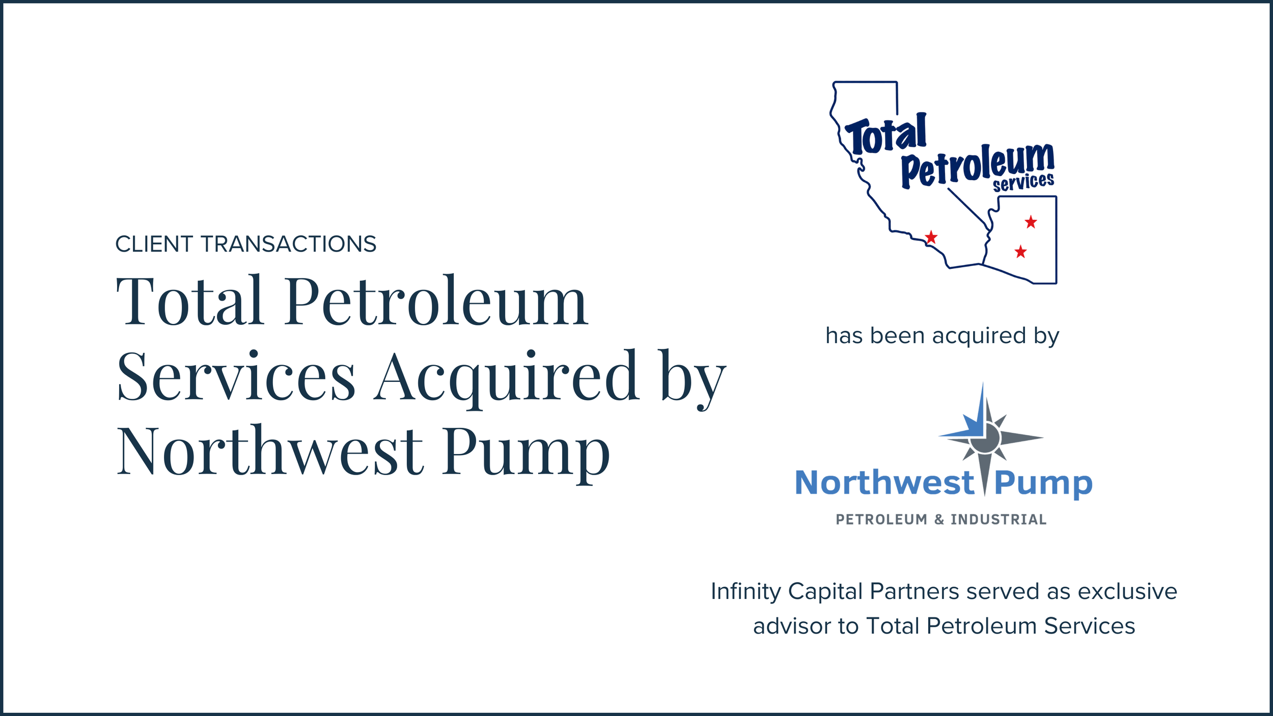 Total Petroleum Services Acquired by Northwest Pump &amp; Equipment